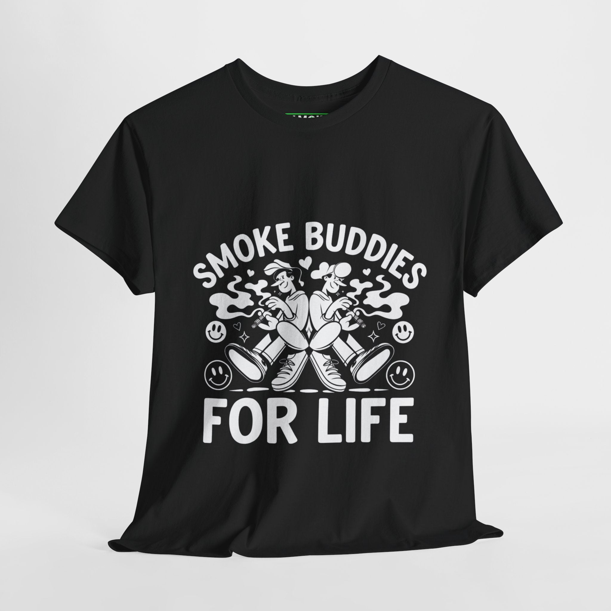 Smoke Buddies For Life- Casual Graphic T-Shirt for Adventurers