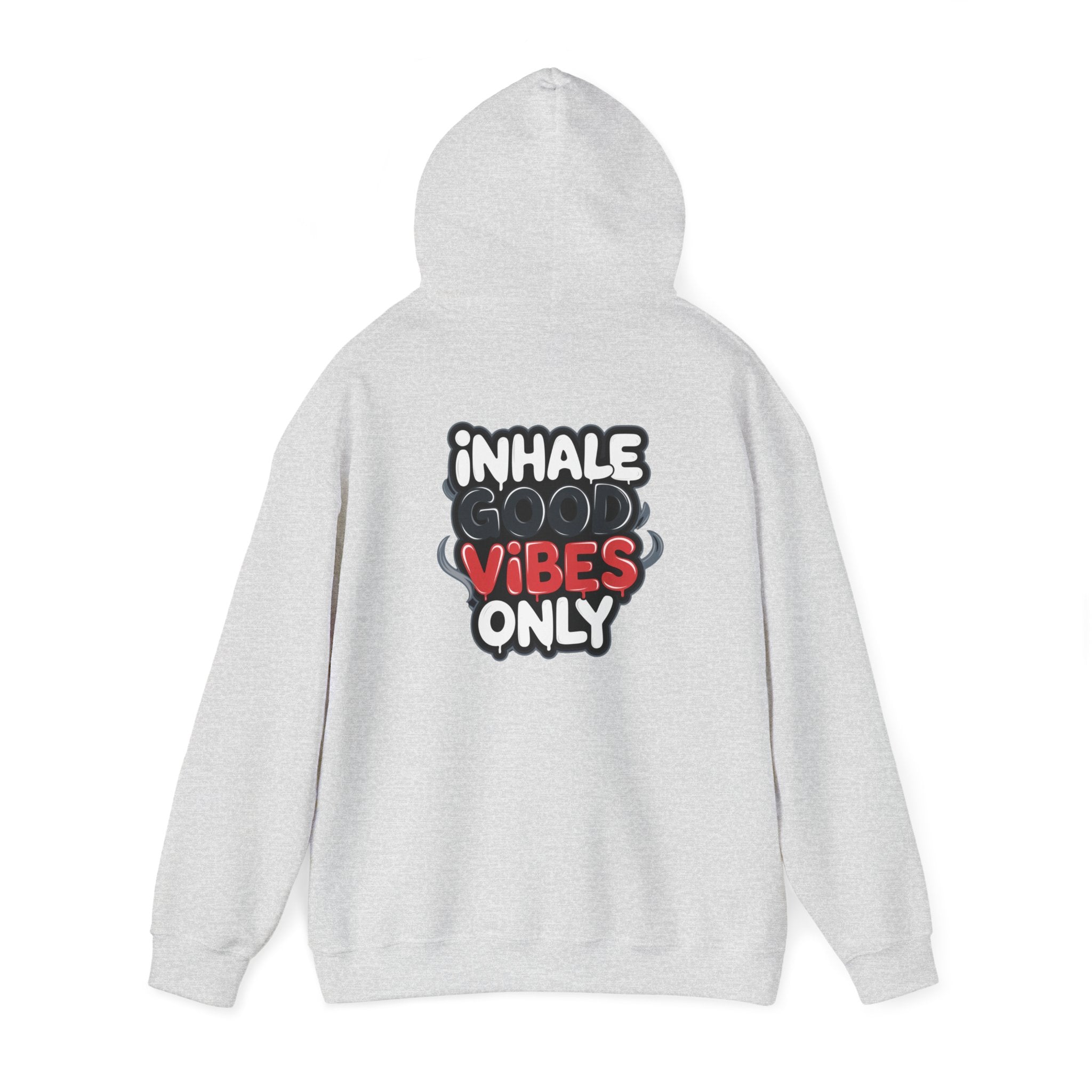 Inhale Good Vibes Only' Design - New Year Crewneck Hoodie