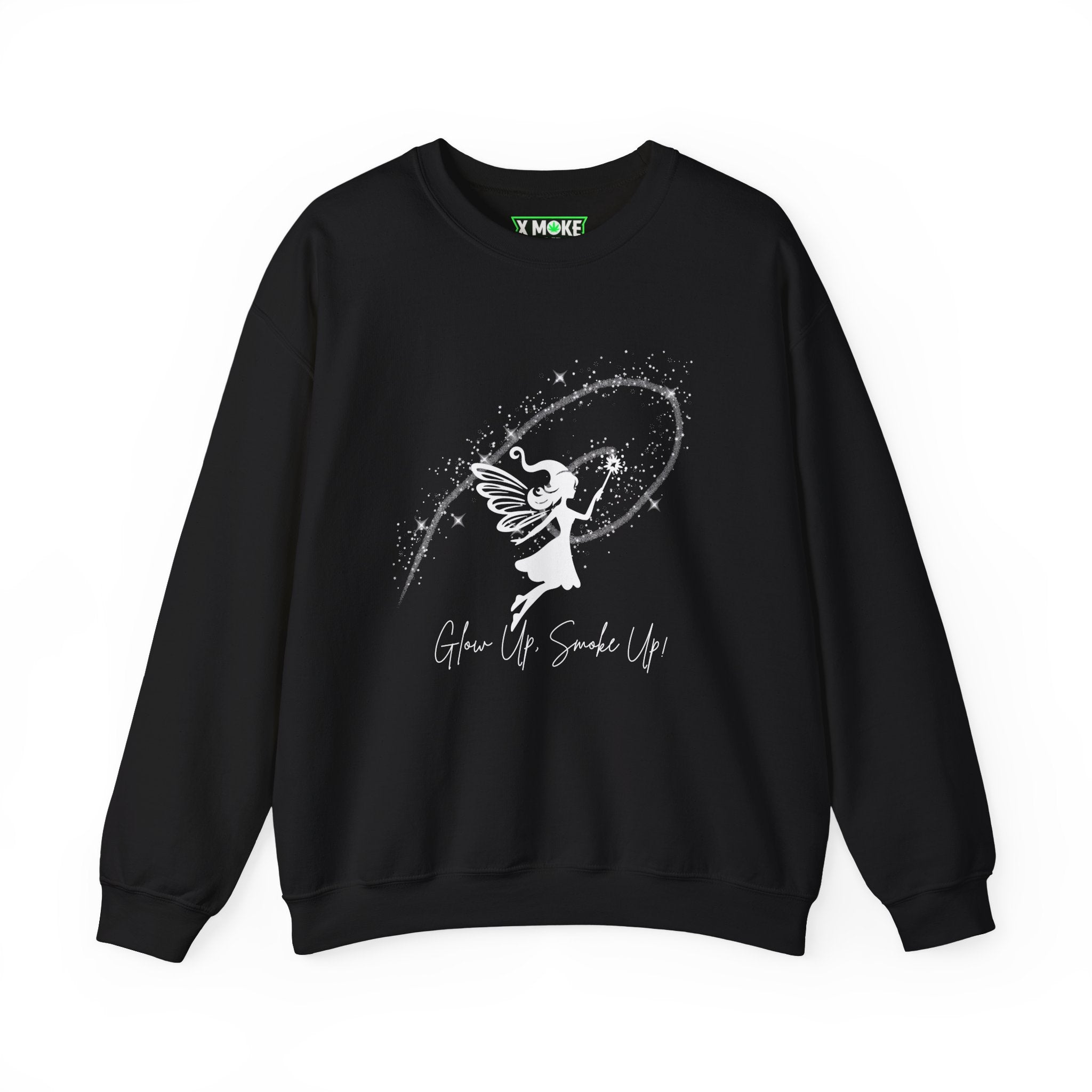 Glow Up, Sparkle Up! Christmas Crewneck Sweatshirt