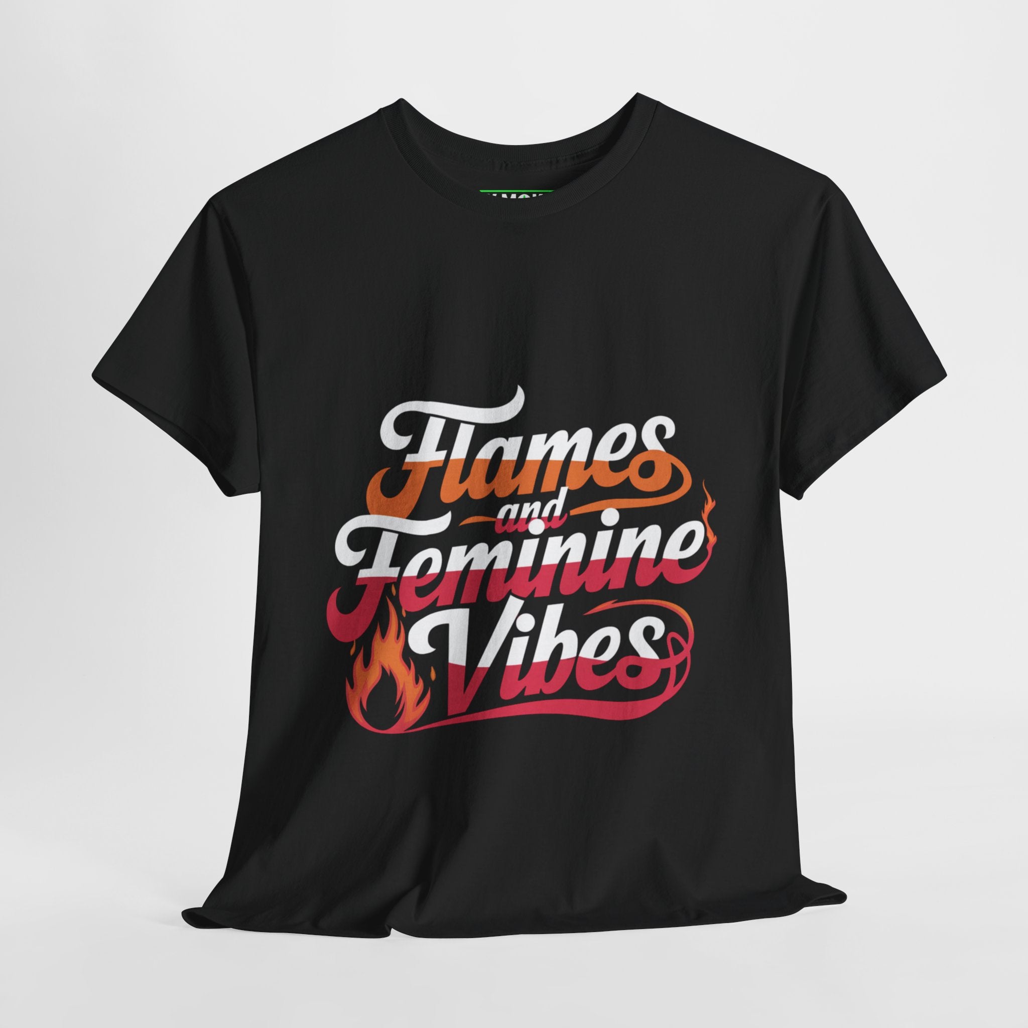 Flames And Feminine Vibes- Casual Graphic T-Shirt for Adventurers