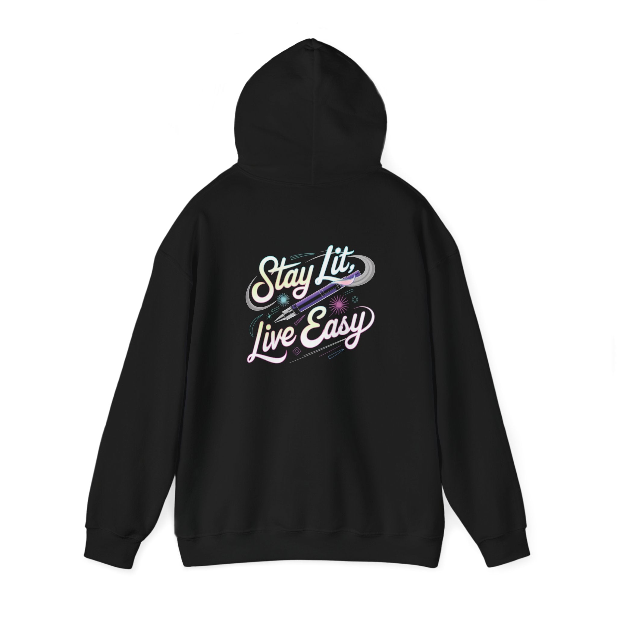 Stay Lit, Live Easy- Casual Graphic Hoodies for Adventurers