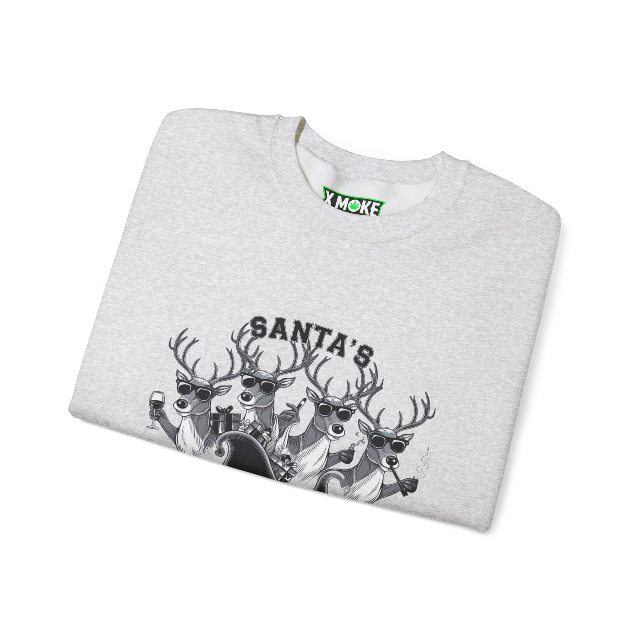 Santa's Lit Squad! Christmas Crewneck Sweatshirt