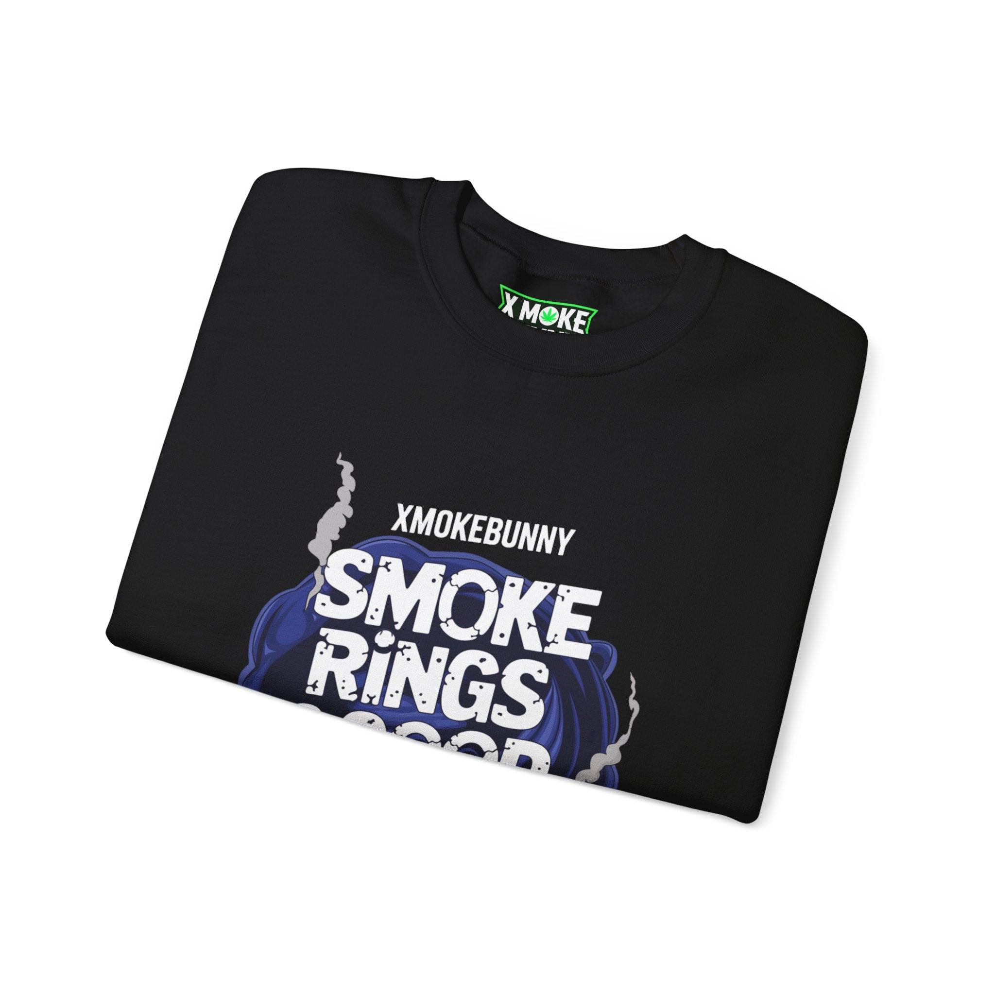 Smoke Rings And Good Things- Casual Graphic Sweatshirt for Adventurers