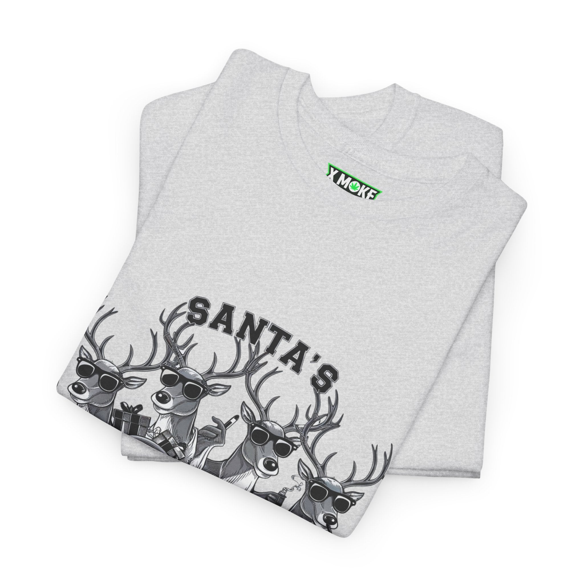 Santa's Lit Squad! Christmas Crewneck T-Shirt