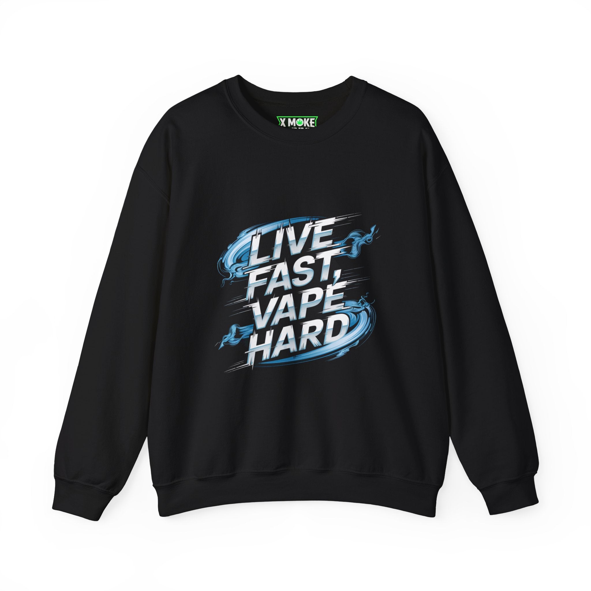 Live Fast, Vape Hard- Casual Graphic Sweatshirt for Adventurers