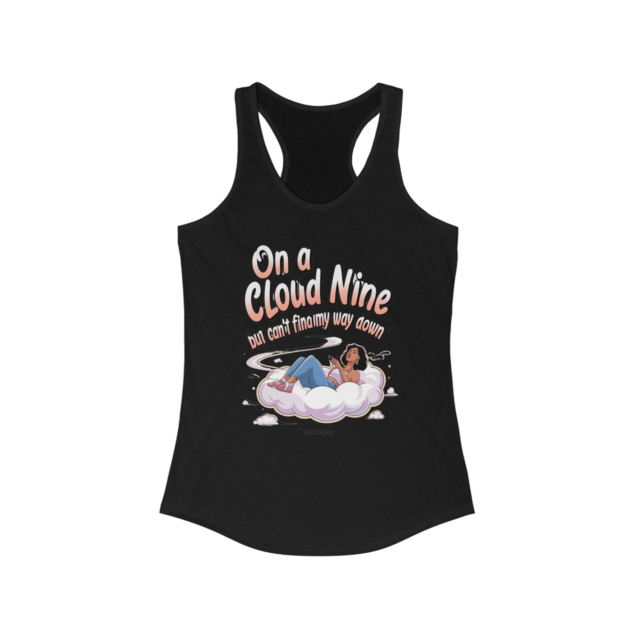 On A Cloud 9- Casual Graphic Tank Top for Adventurers