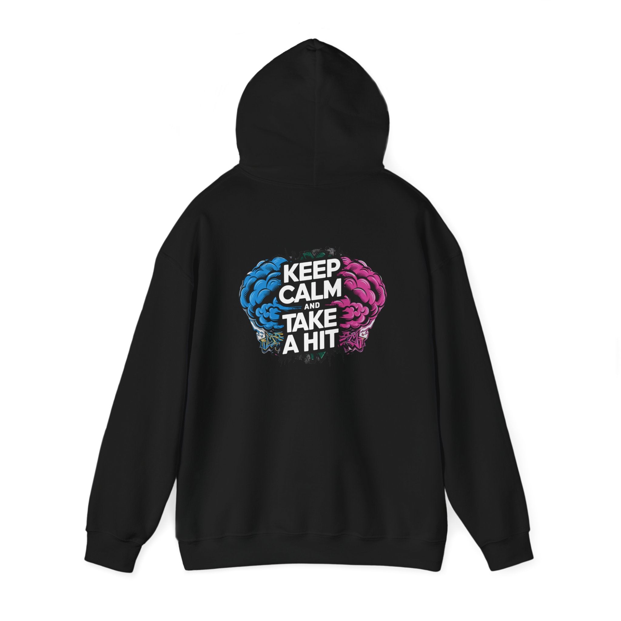 Keep Calm And Take A Hit- Casual Graphic Hoodies for Adventurers