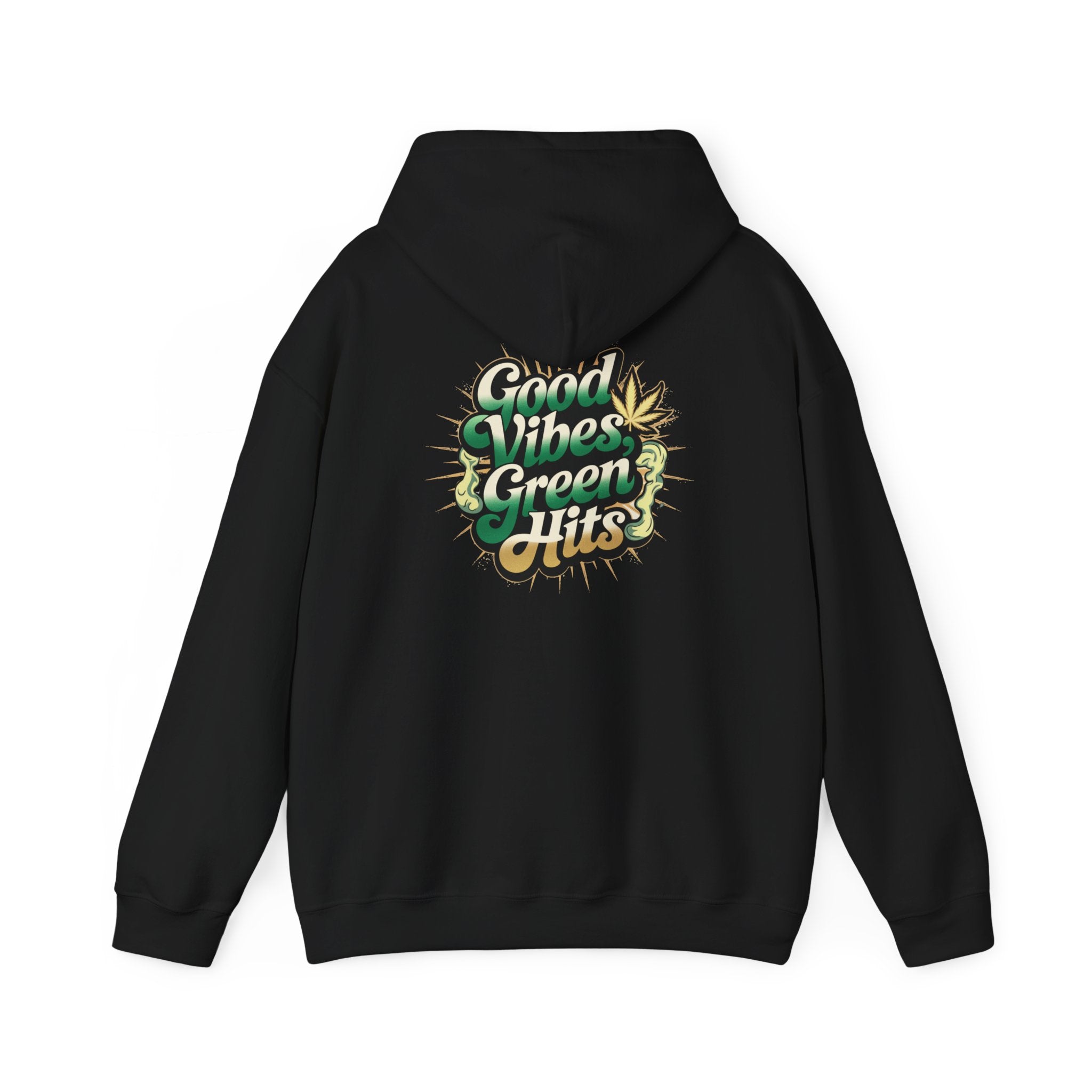 Good Vibes, Green Hits- Casual Graphic Hoodies for Adventurers