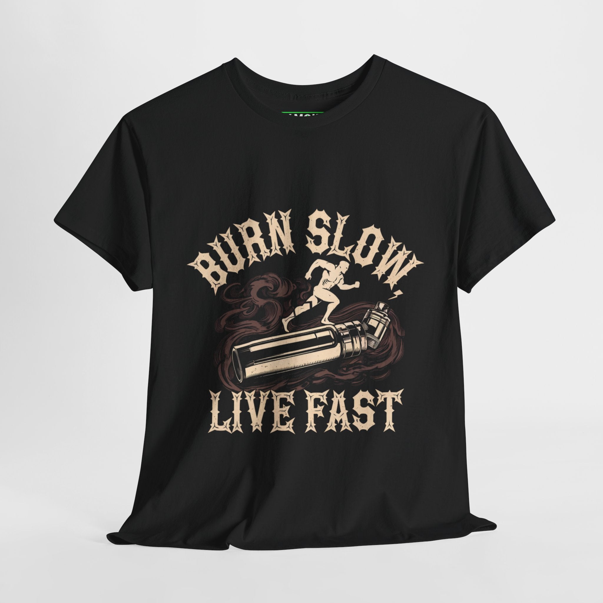 Burn Slow, Live Fast Unisex Heavy Cotton Tee - Casual Graphic T-Shirt for Adventurers