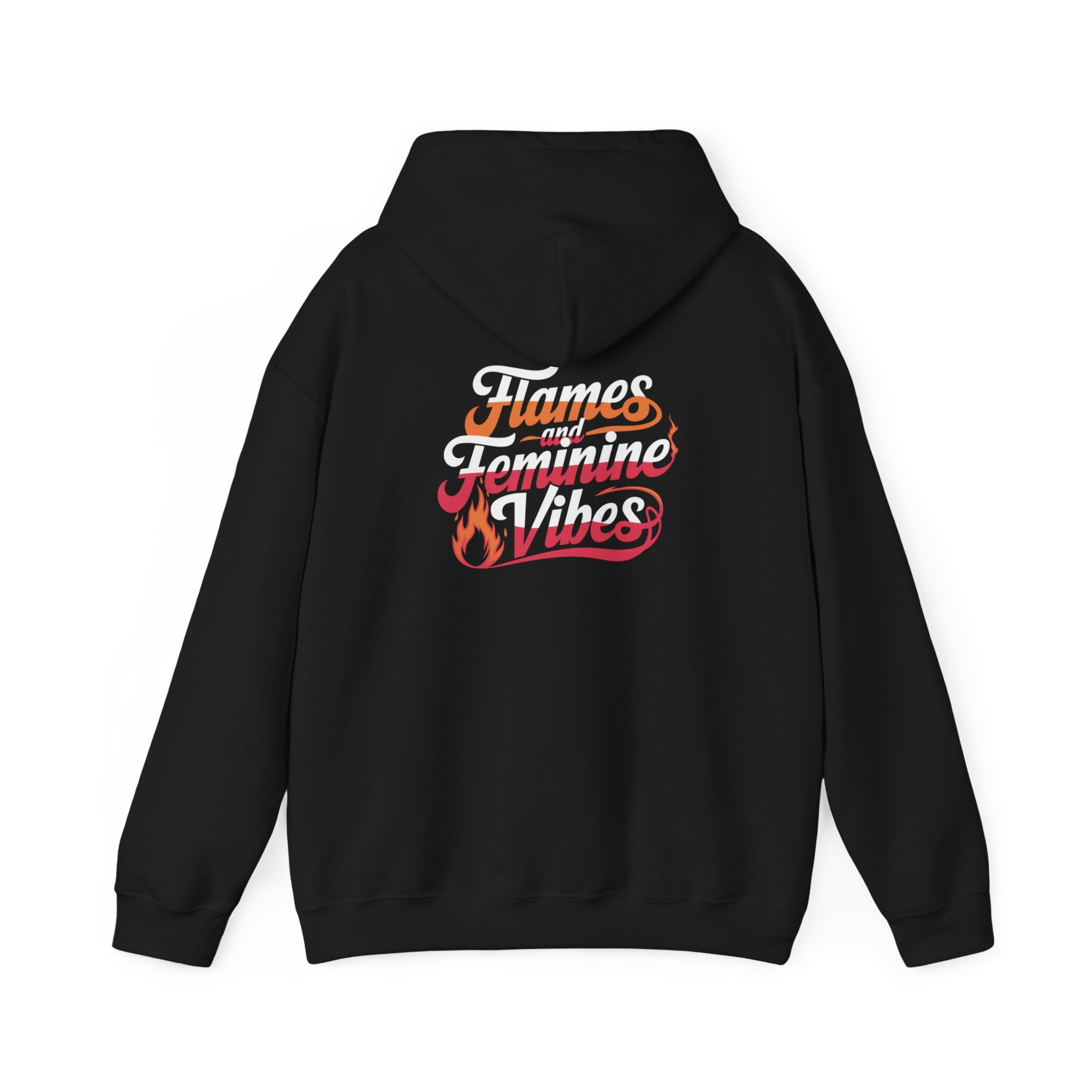 Flames And Feminine Vibes- Casual Graphic Hoodies for Adventurers