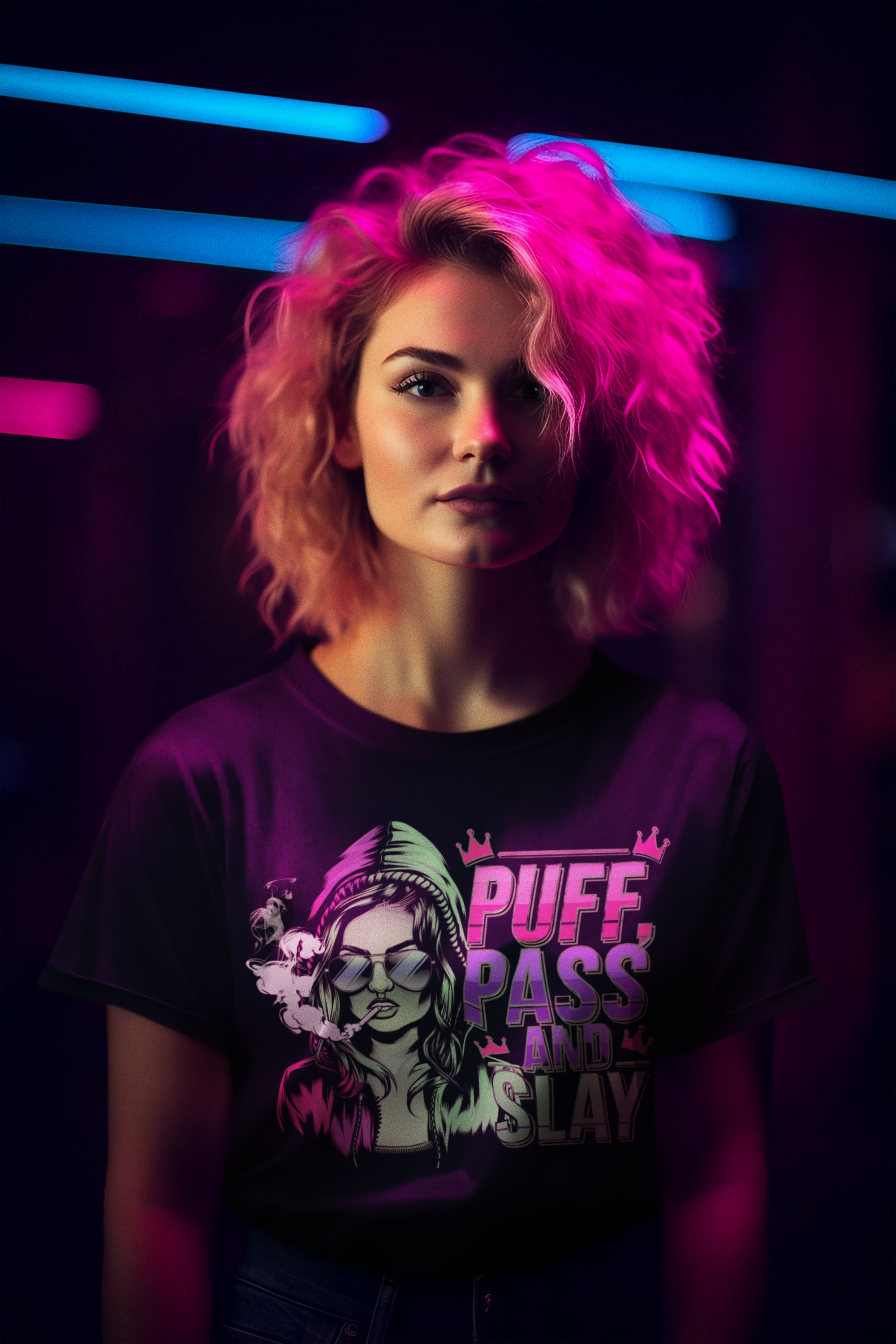 Puff, Pass And Slay- Casual Graphic T-Shirt for Adventurers