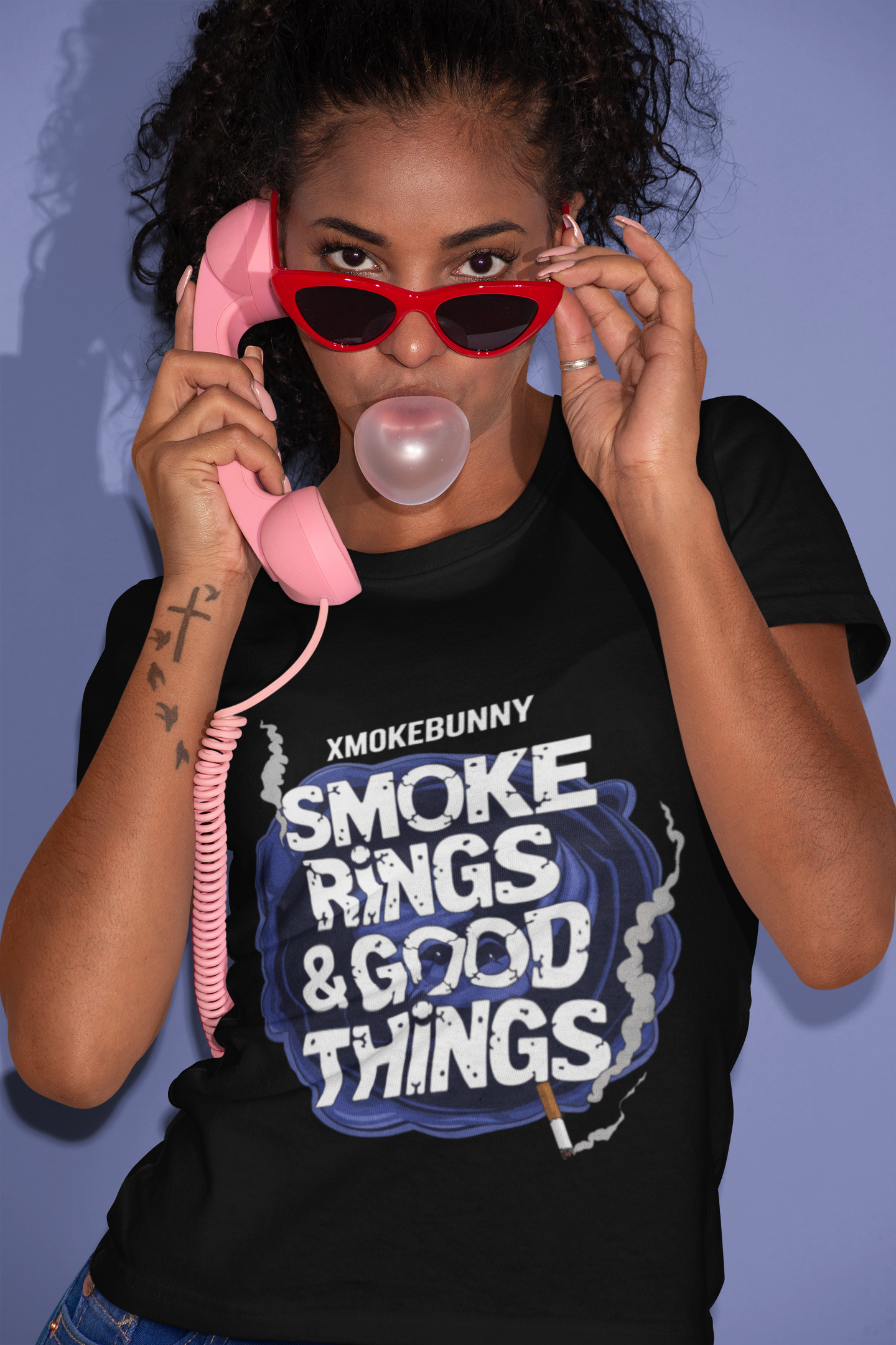 Smoke Rings & Good Things- Casual Graphic T-Shirt for Adventurers