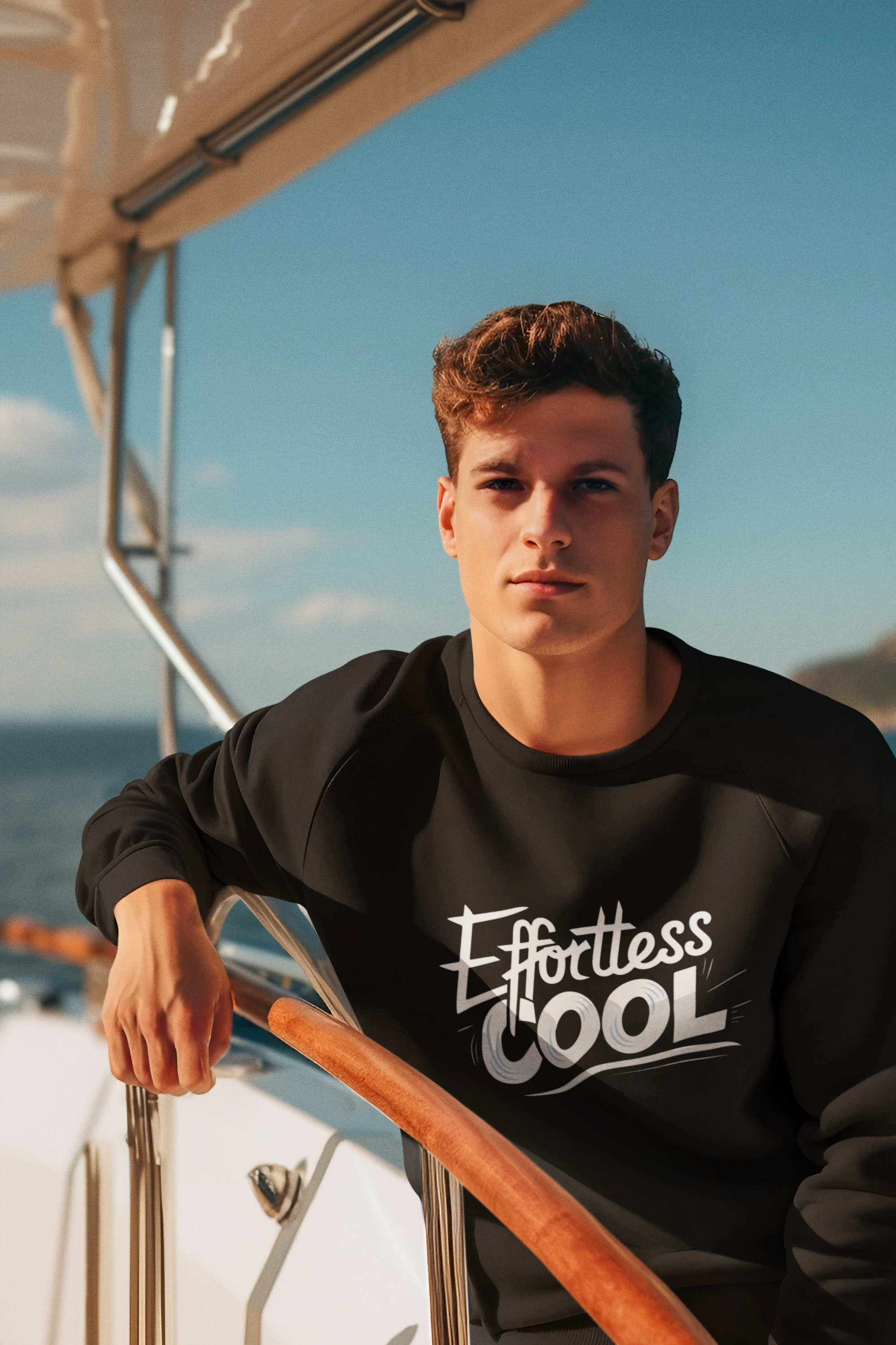 Effortless Cool- Casual Graphic Sweatshirt for Adventurers