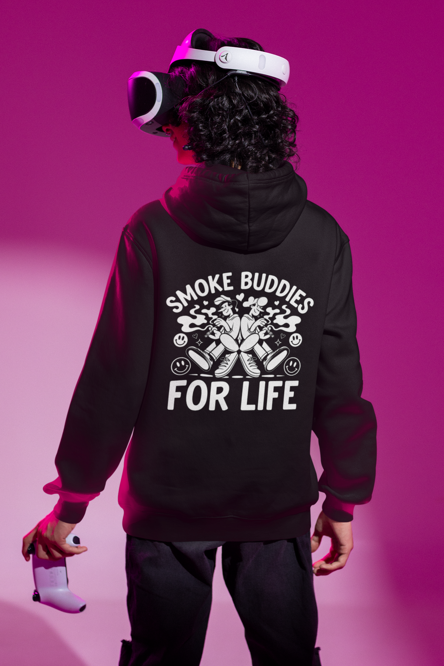 Smoke Buddies For Life- Casual Graphic Hoodies for Adventurers