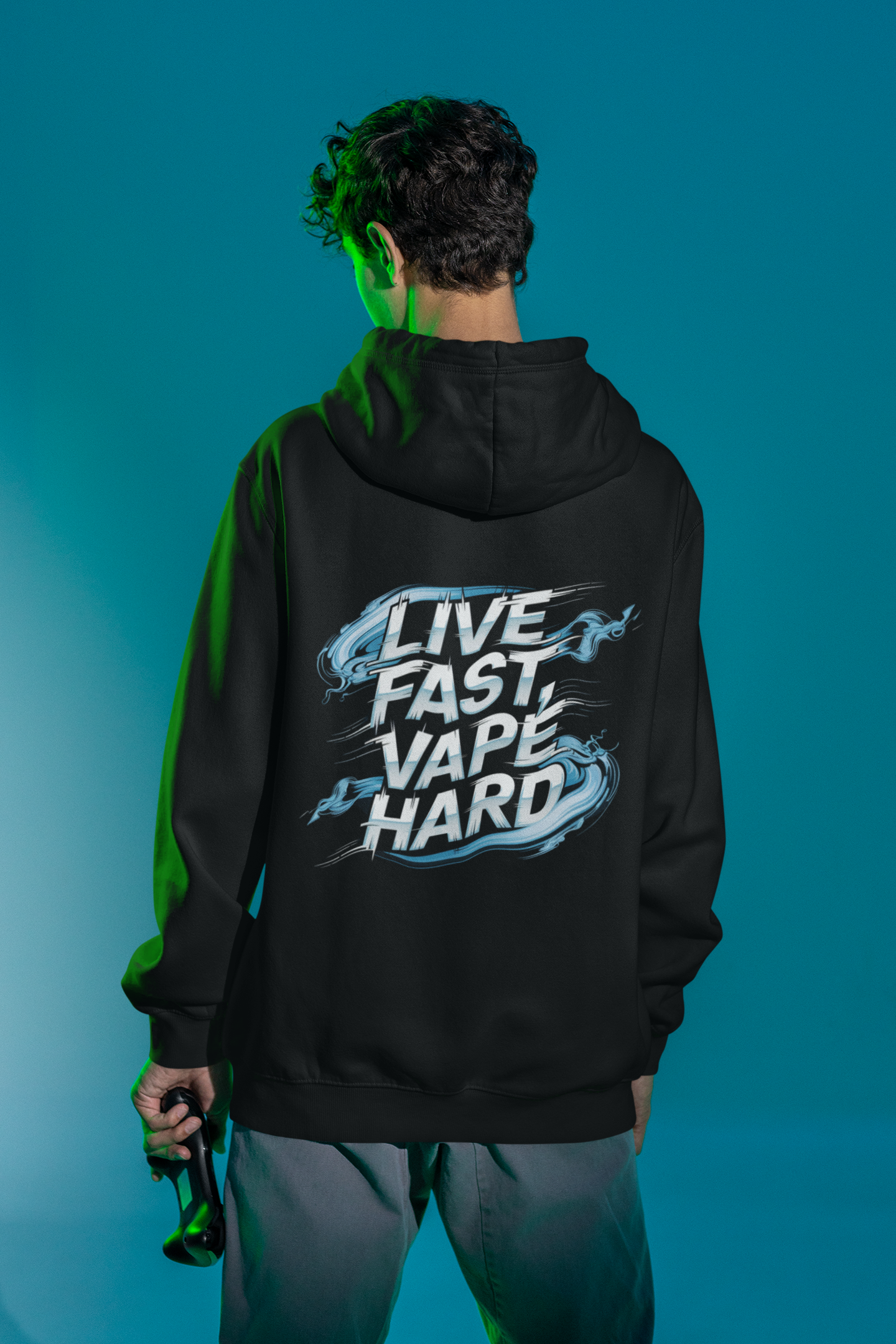 Live Fast, Vape Hard- Casual Graphic Hoodies for Adventurers