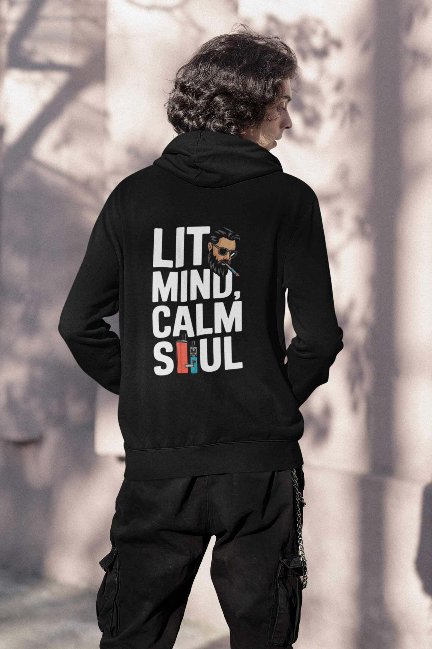 Lit Mind, Calm Soul- Casual Graphic Hoodies for Adventurers