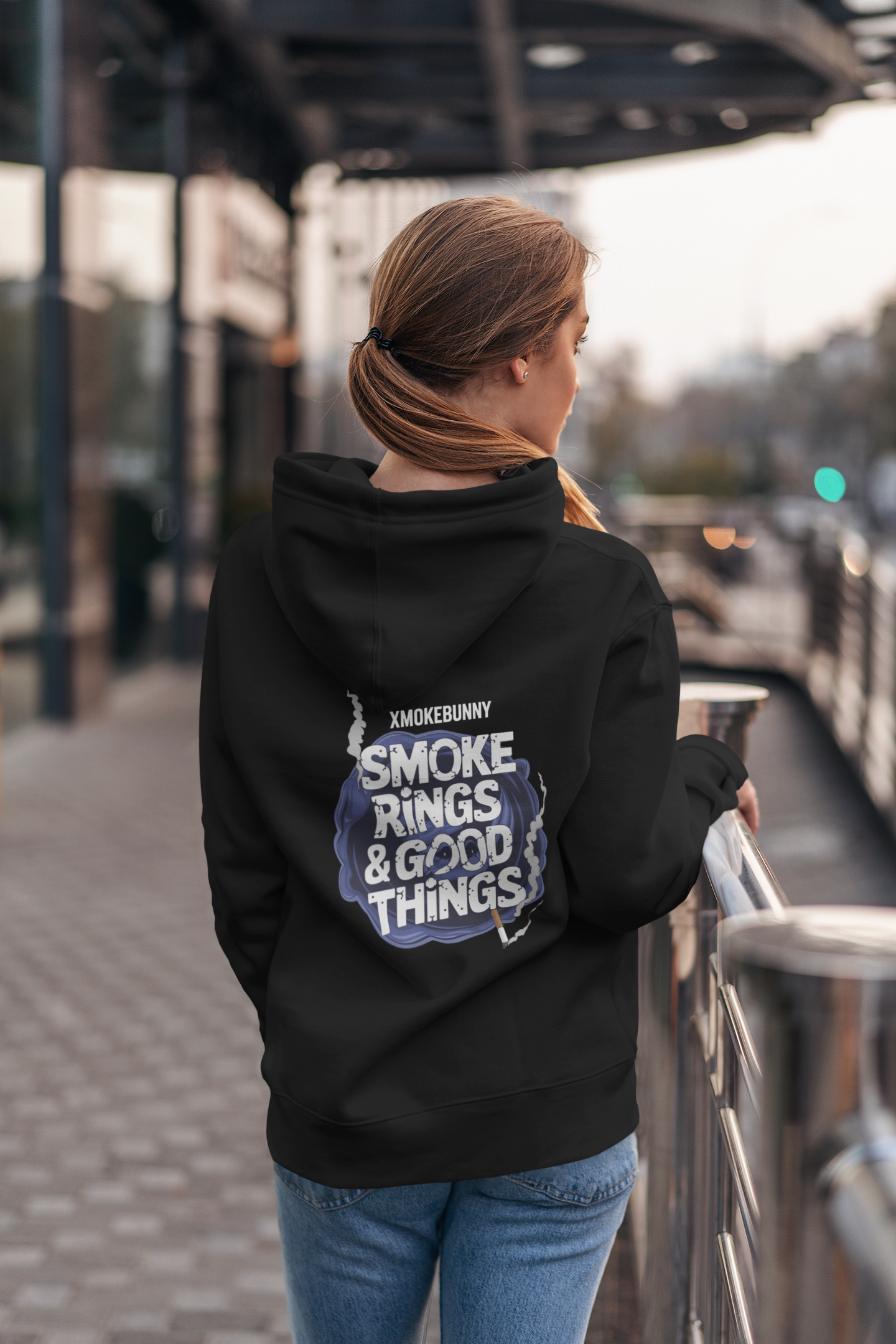 Smoke Rings And Good Things- Casual Graphic Hoodies for Adventurers