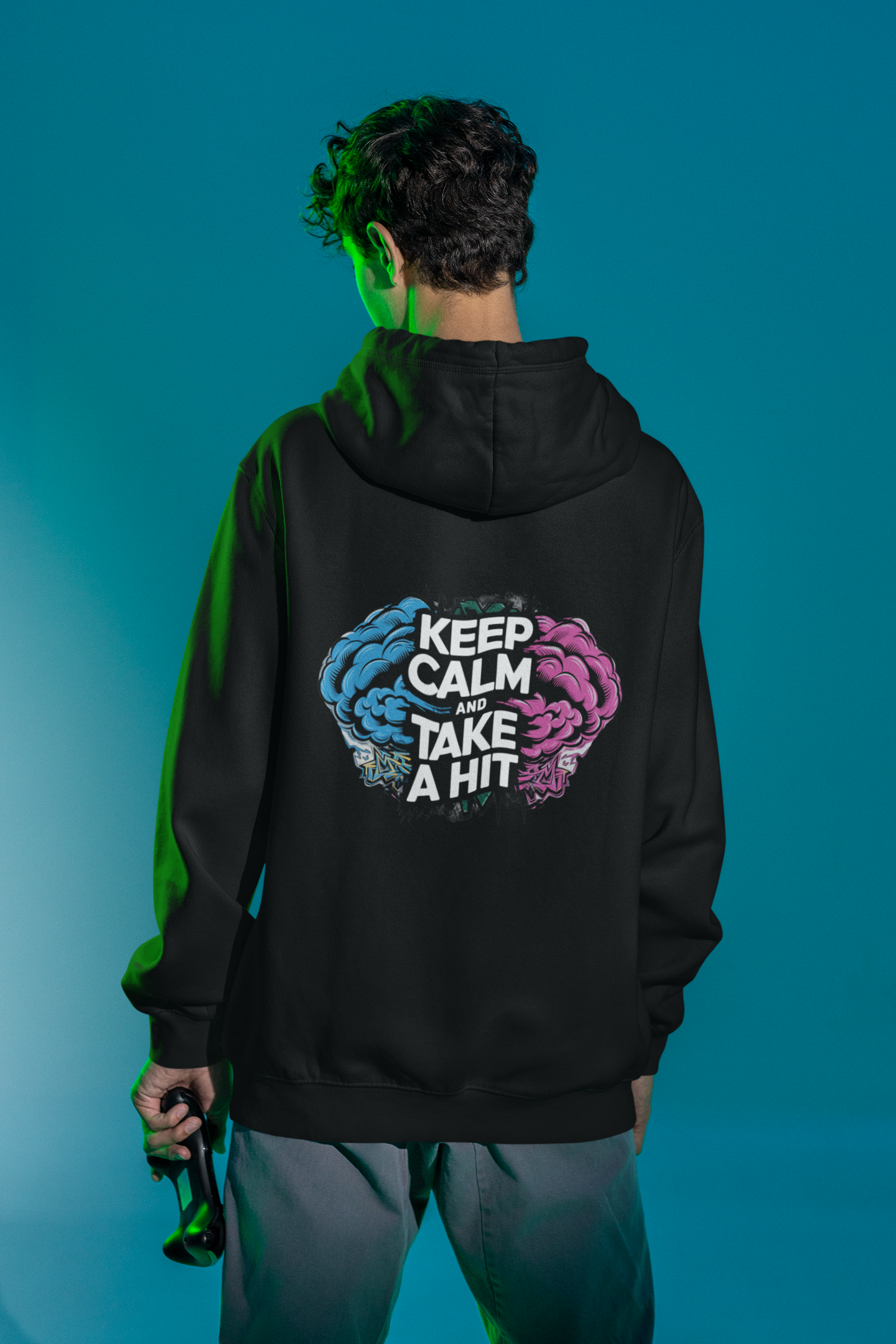 Keep Calm And Take A Hit- Casual Graphic Hoodies for Adventurers