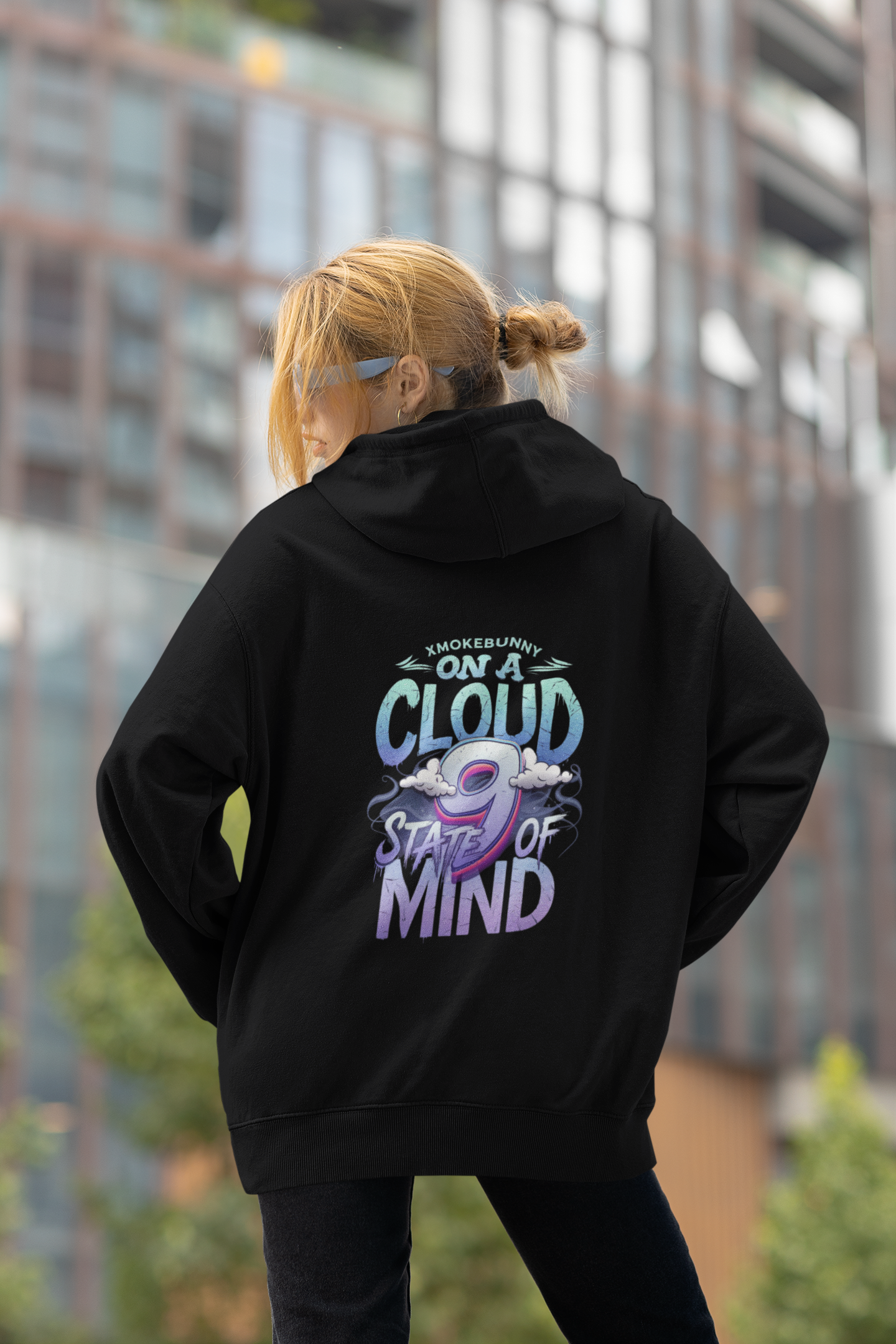 On A Cloud 9, State Of Mind- Casual Graphic Hoodies for Adventurers