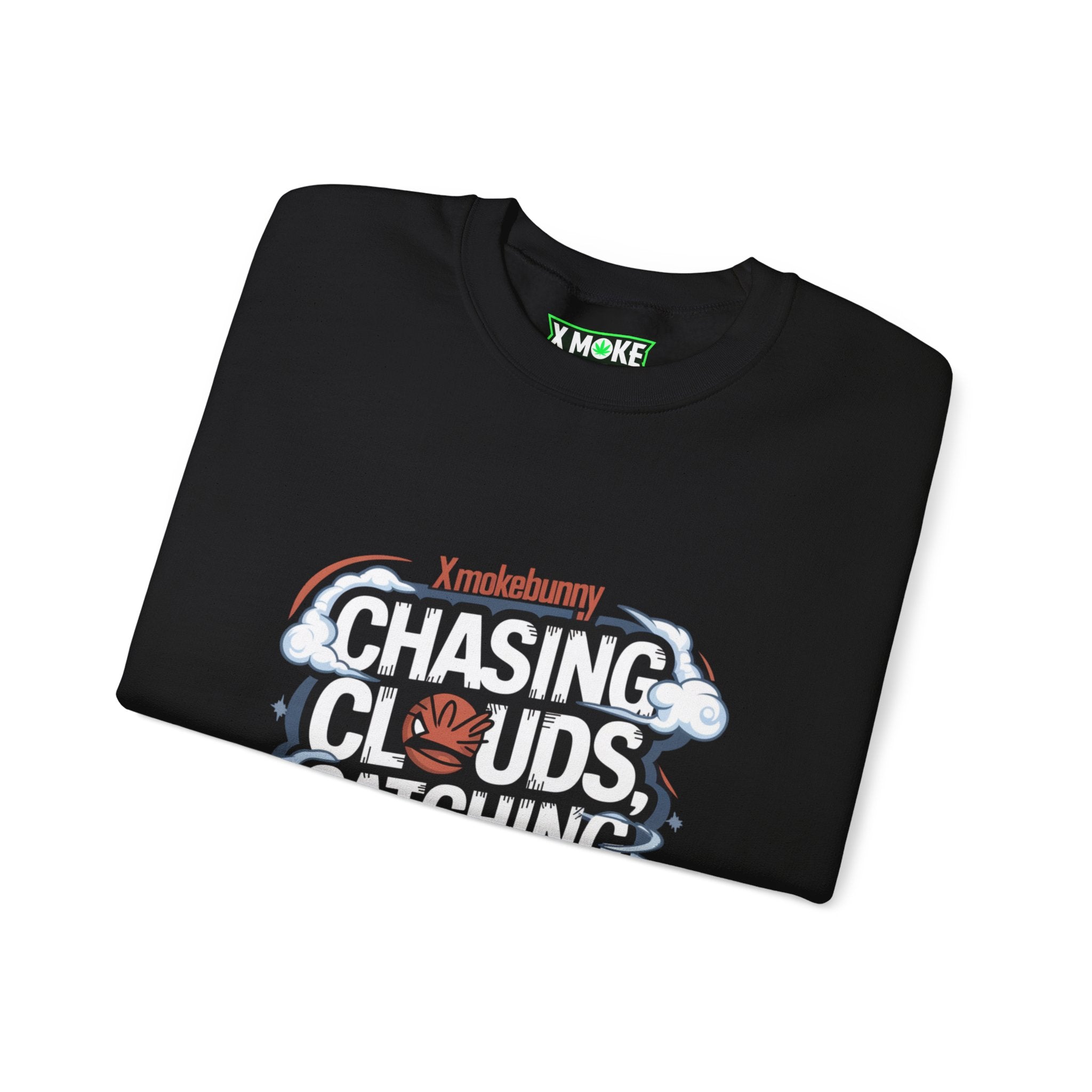 Chasing Clouds And Catching Dreams- Casual Graphic Sweatshirt for Adventurers