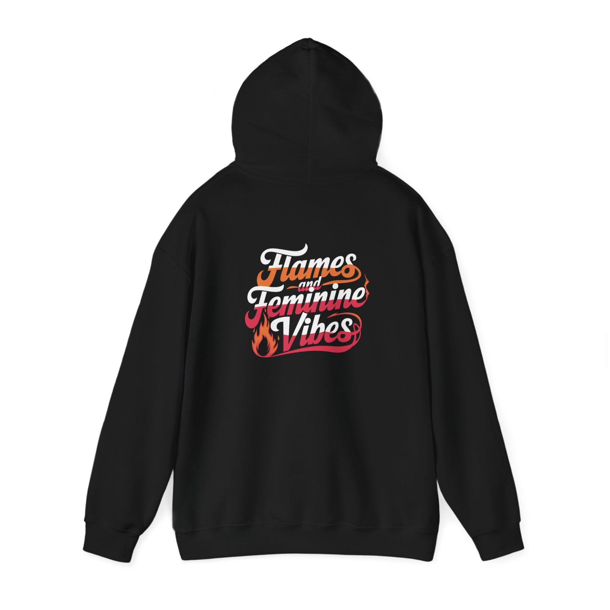 Flames And Feminine Vibes- Casual Graphic Hoodies for Adventurers