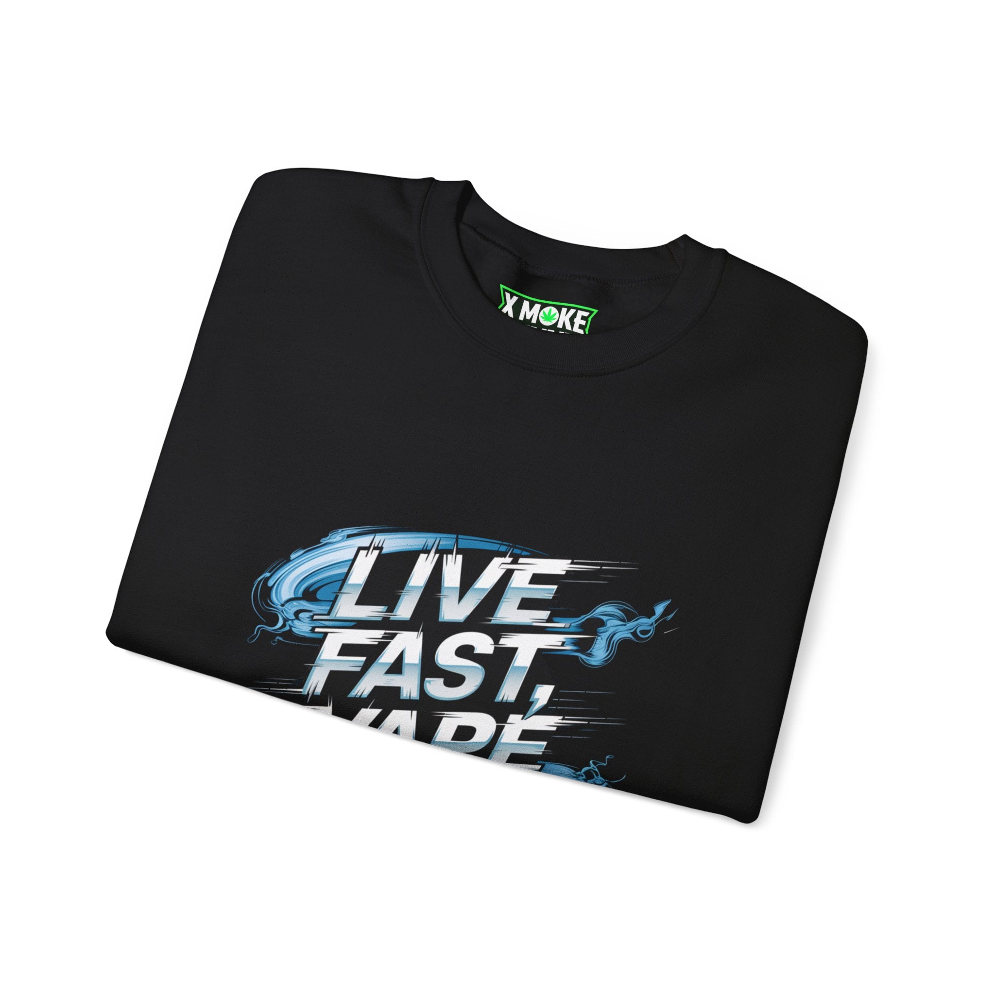 Live Fast, Vape Hard- Casual Graphic Sweatshirt for Adventurers