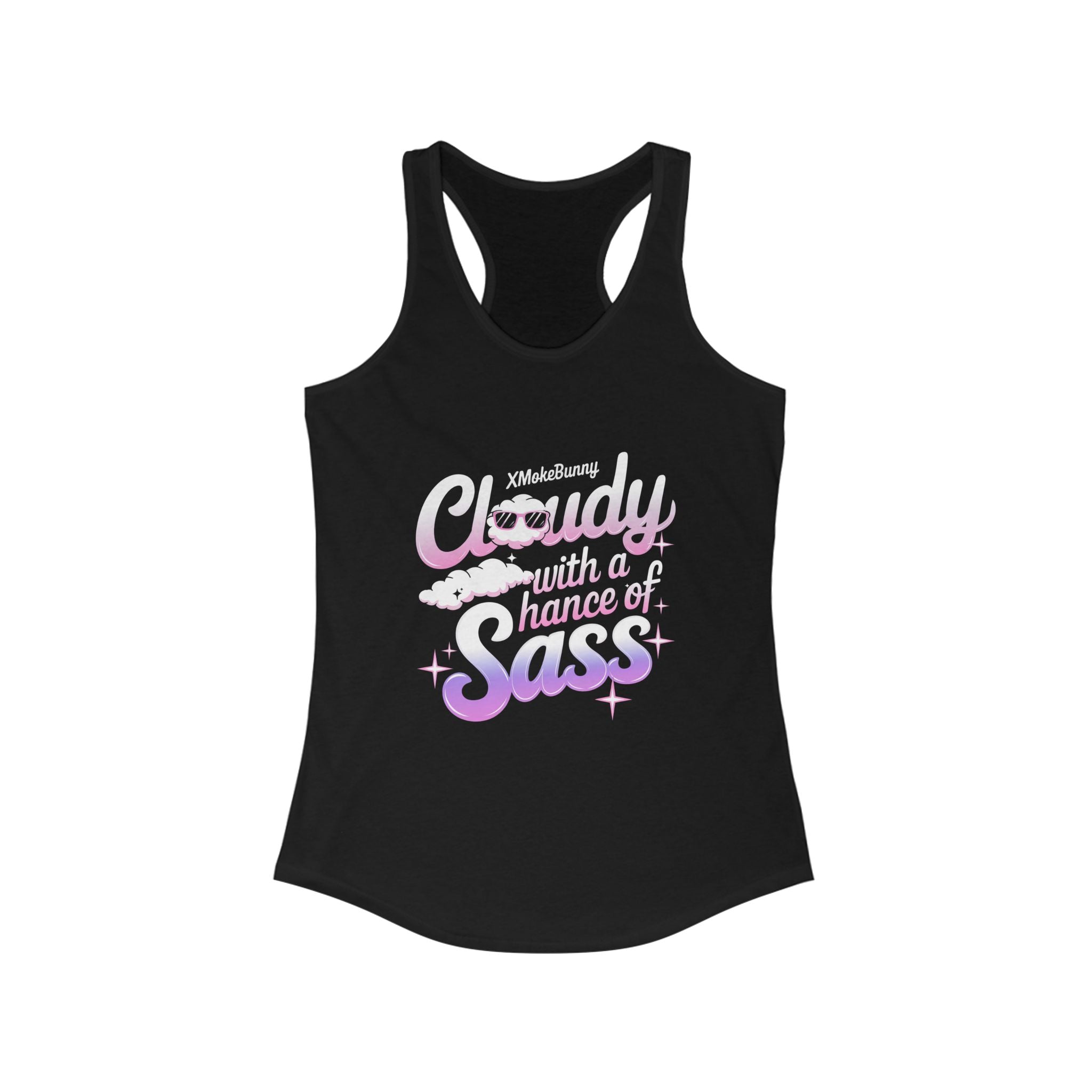 Cloud With A Chance Of Sass- Casual Graphic Tank Top for Adventurers