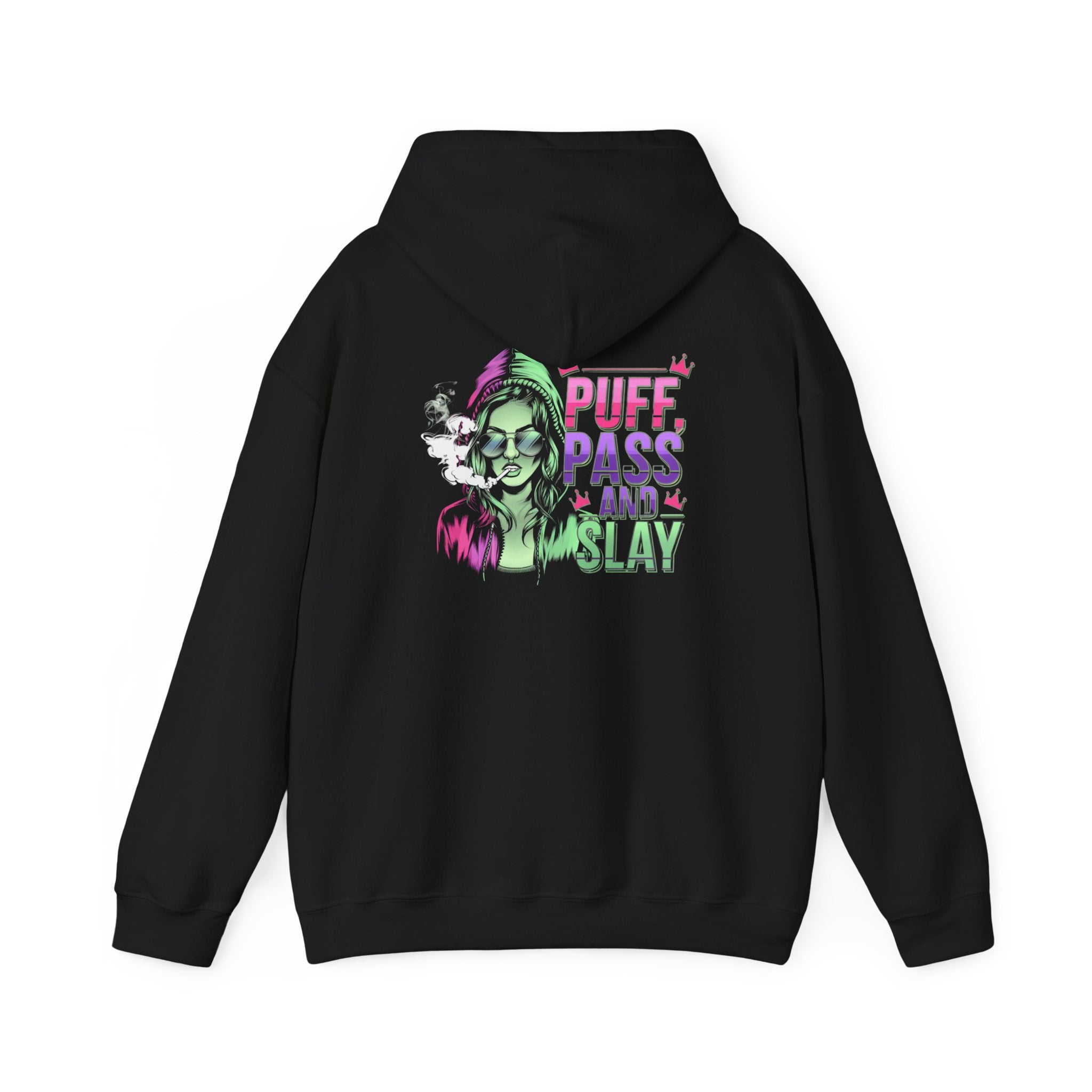 Puff, Pass And Slay- Casual Graphic Hoodies for Adventurers