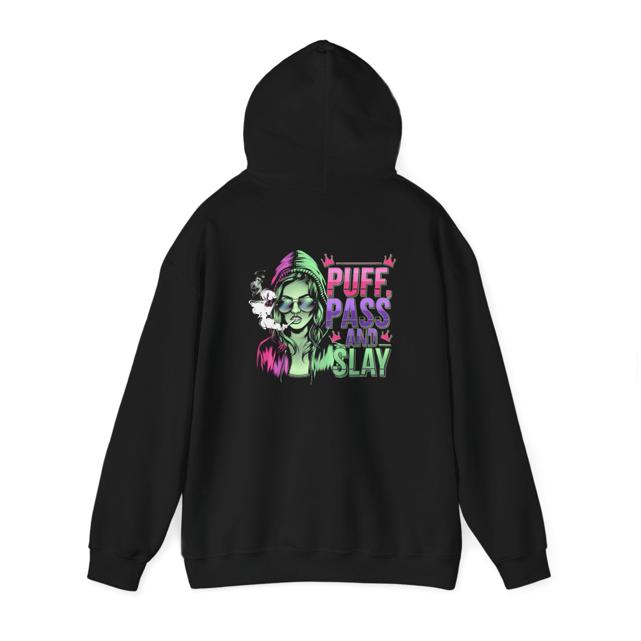 Puff, Pass And Slay- Casual Graphic Hoodies for Adventurers