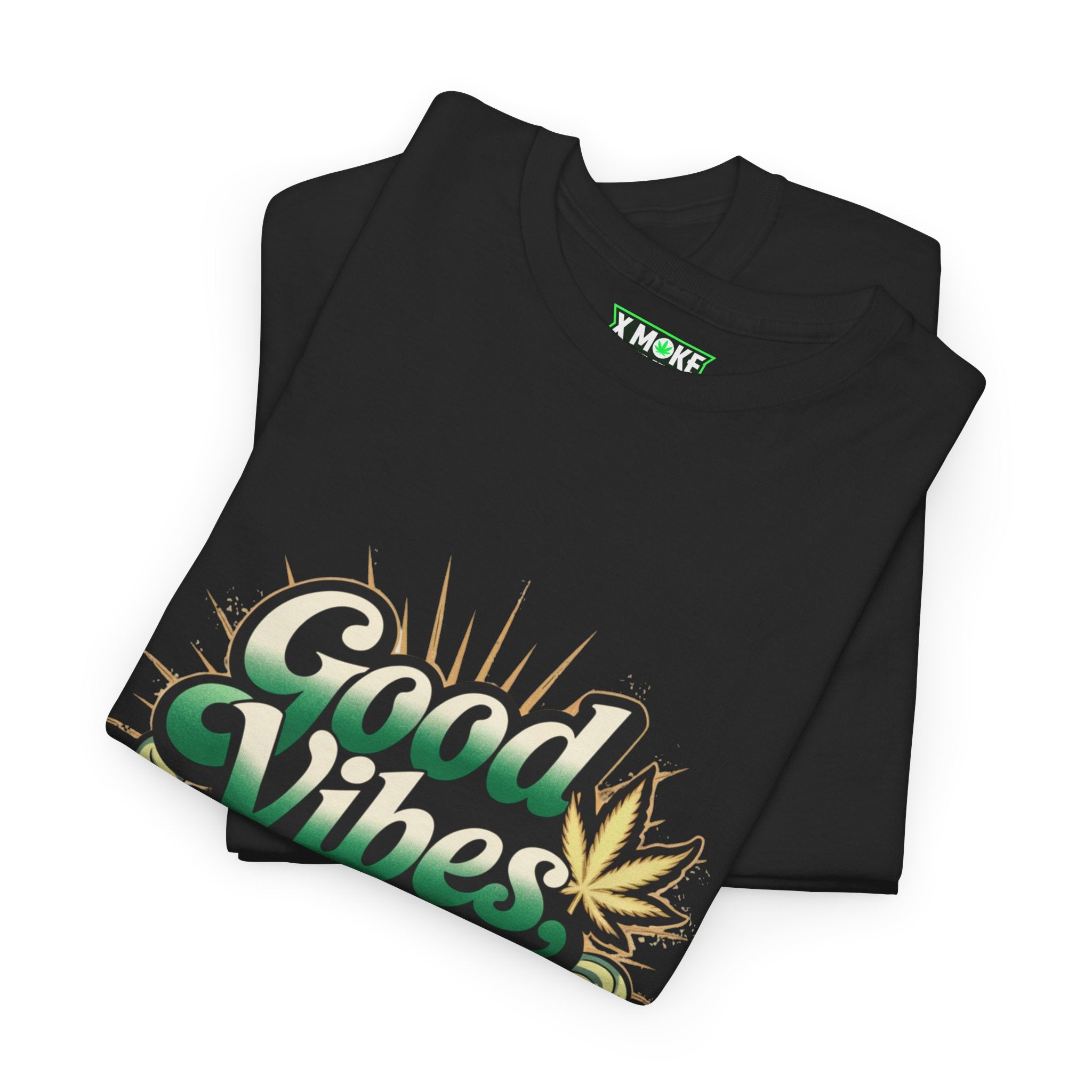 Good Vibes Green Hits- Casual Graphic T-Shirt for Adventurers