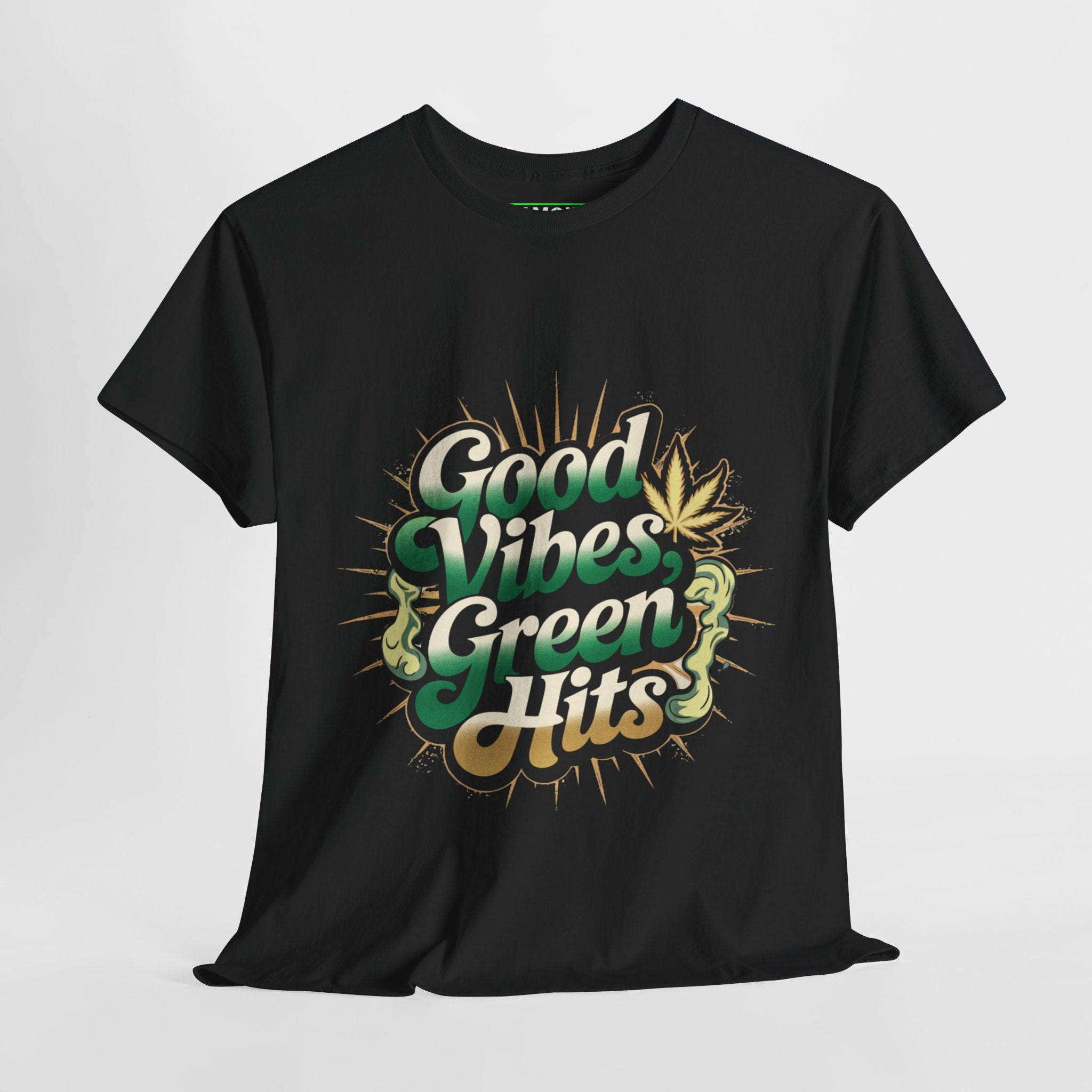 Good Vibes Green Hits- Casual Graphic T-Shirt for Adventurers