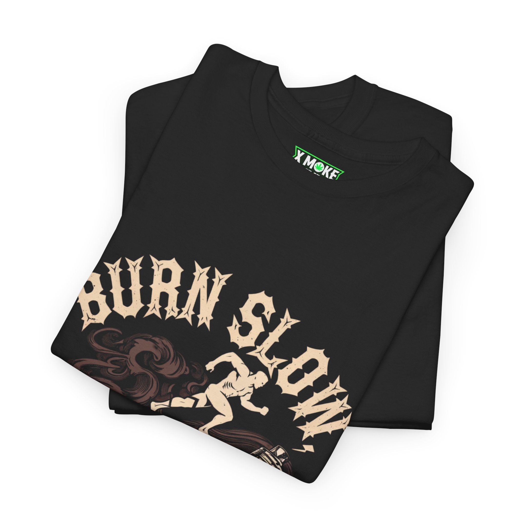 Burn Slow, Live Fast Unisex Heavy Cotton Tee - Casual Graphic T-Shirt for Adventurers