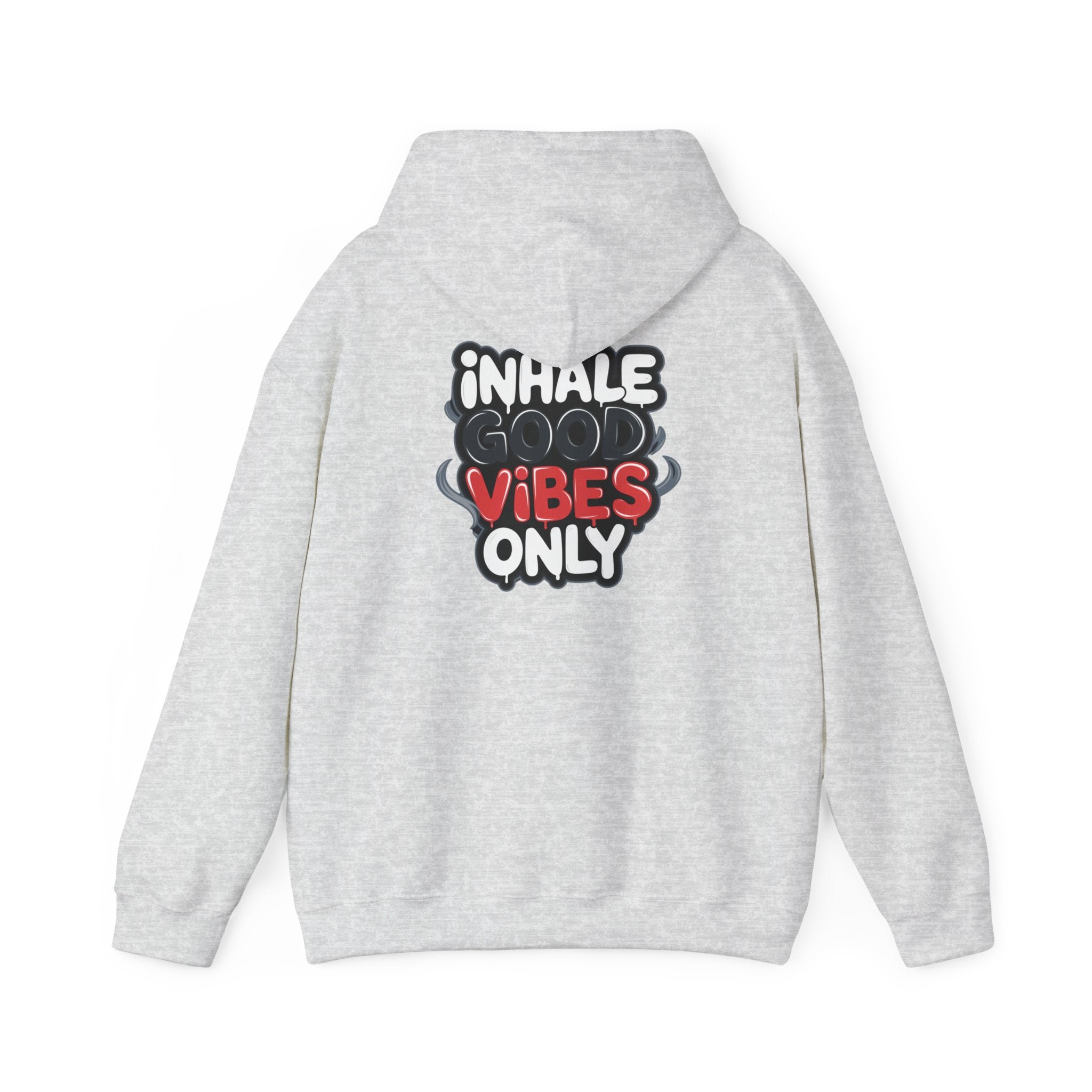 Inhale Good Vibes Only' Design - New Year Crewneck Hoodie