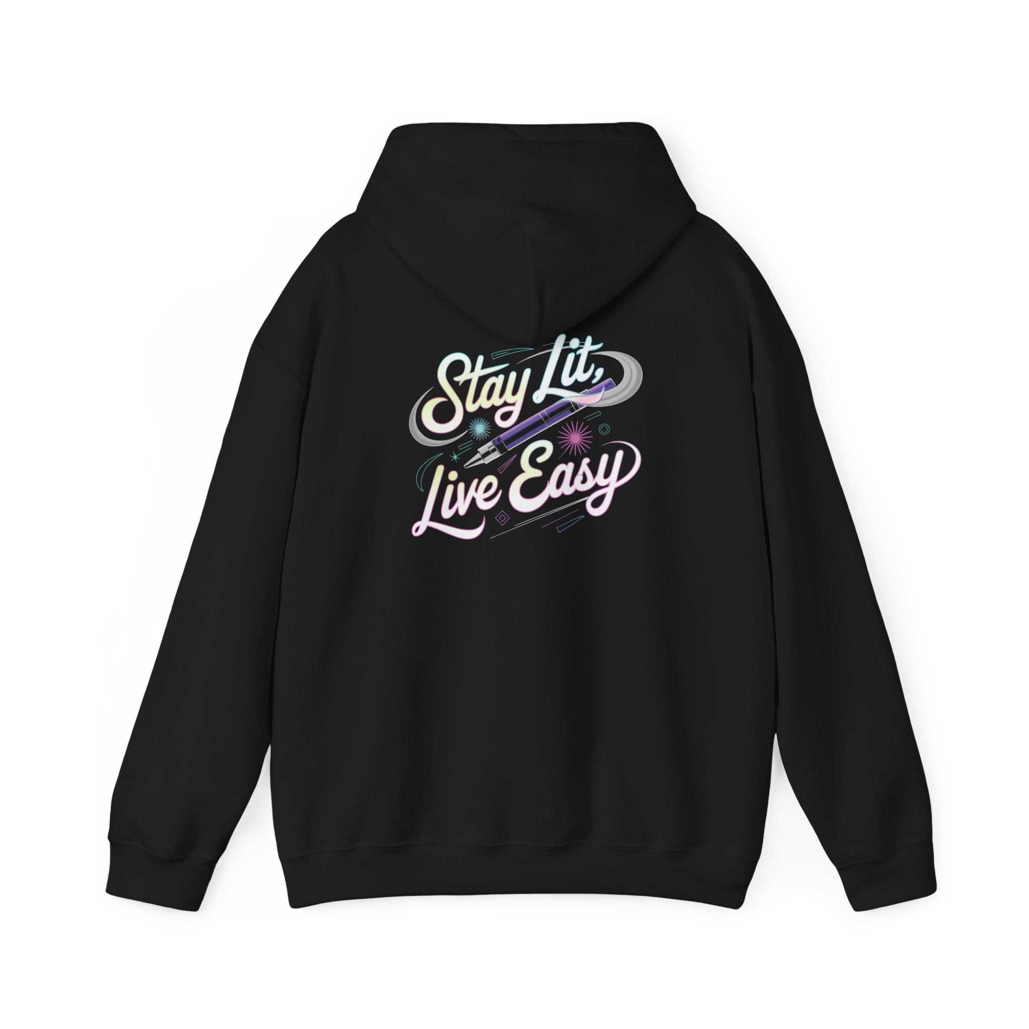 Stay Lit, Live Easy- Casual Graphic Hoodies for Adventurers