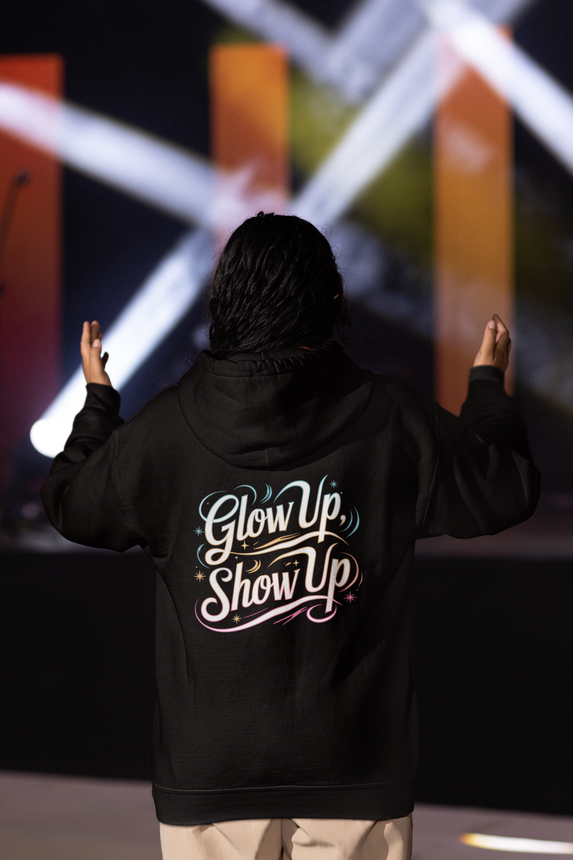 Glow Up Hoodie - New Year Crewneck Hoodie