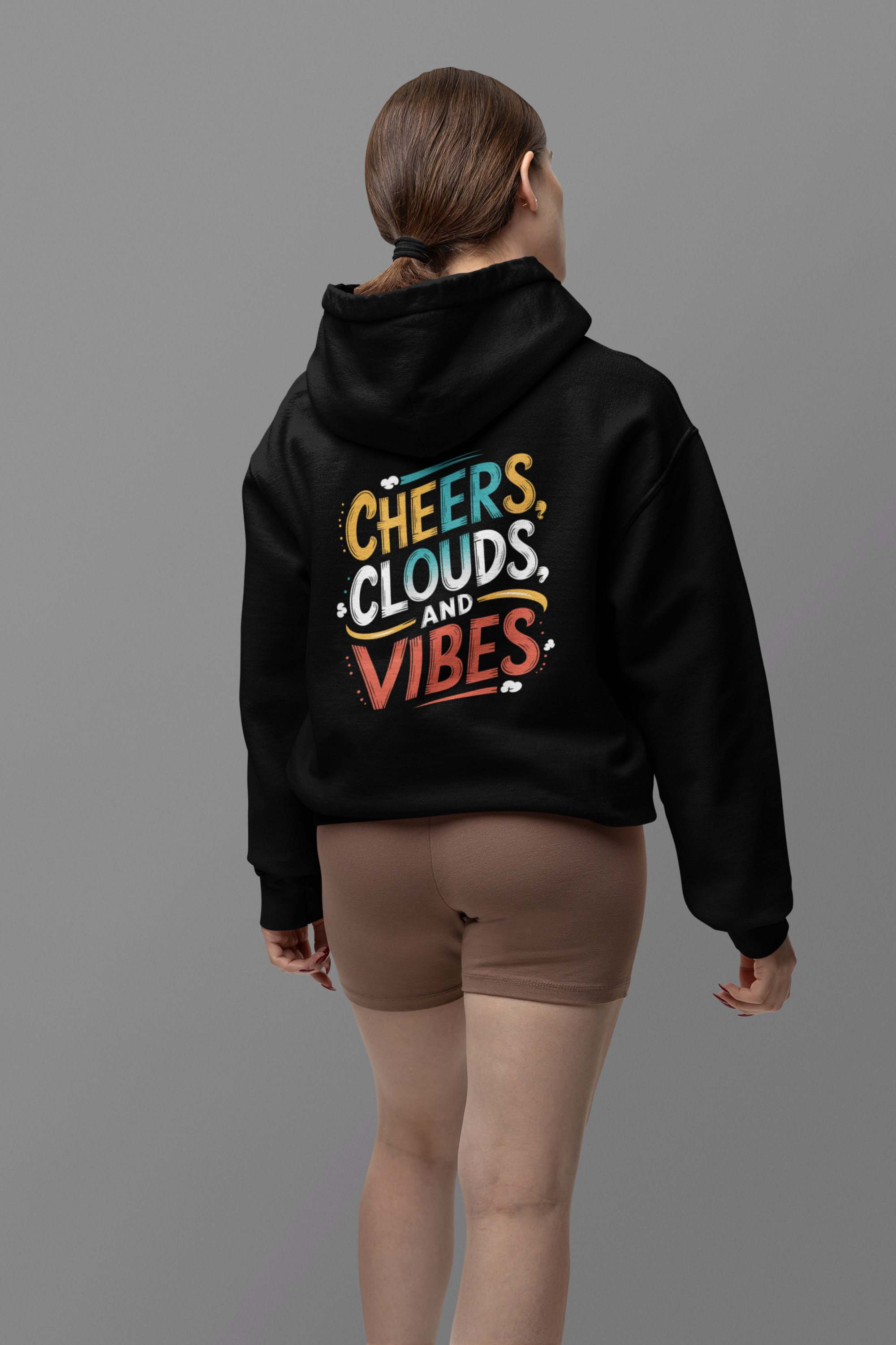 Cheers, Clouds, and Vibes - New Year Crewneck Hoodie