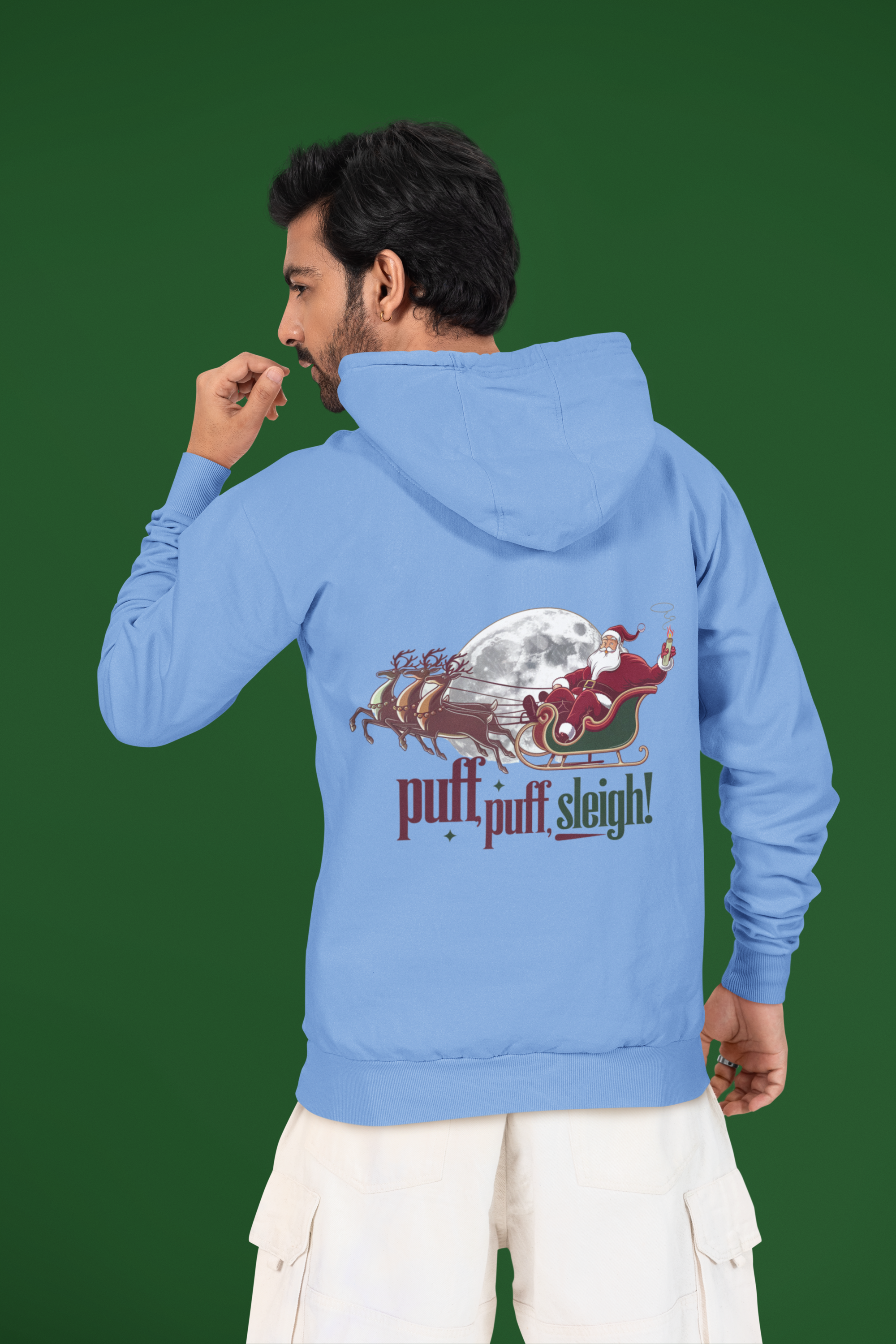 Puff Puff Sleigh! Christmas Crewneck Hoodie