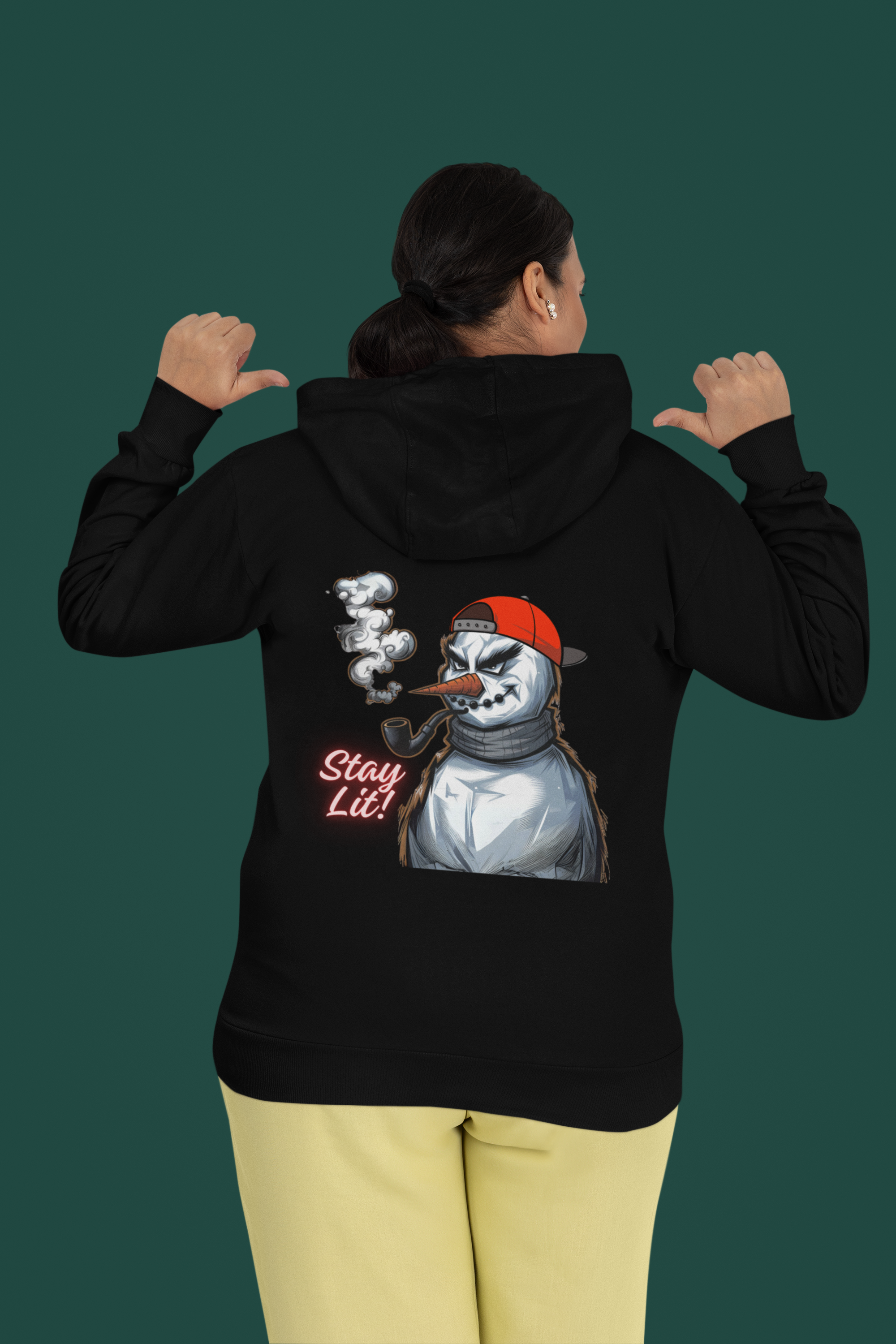 Stay Lit! Christmas Crewneck Hoodie