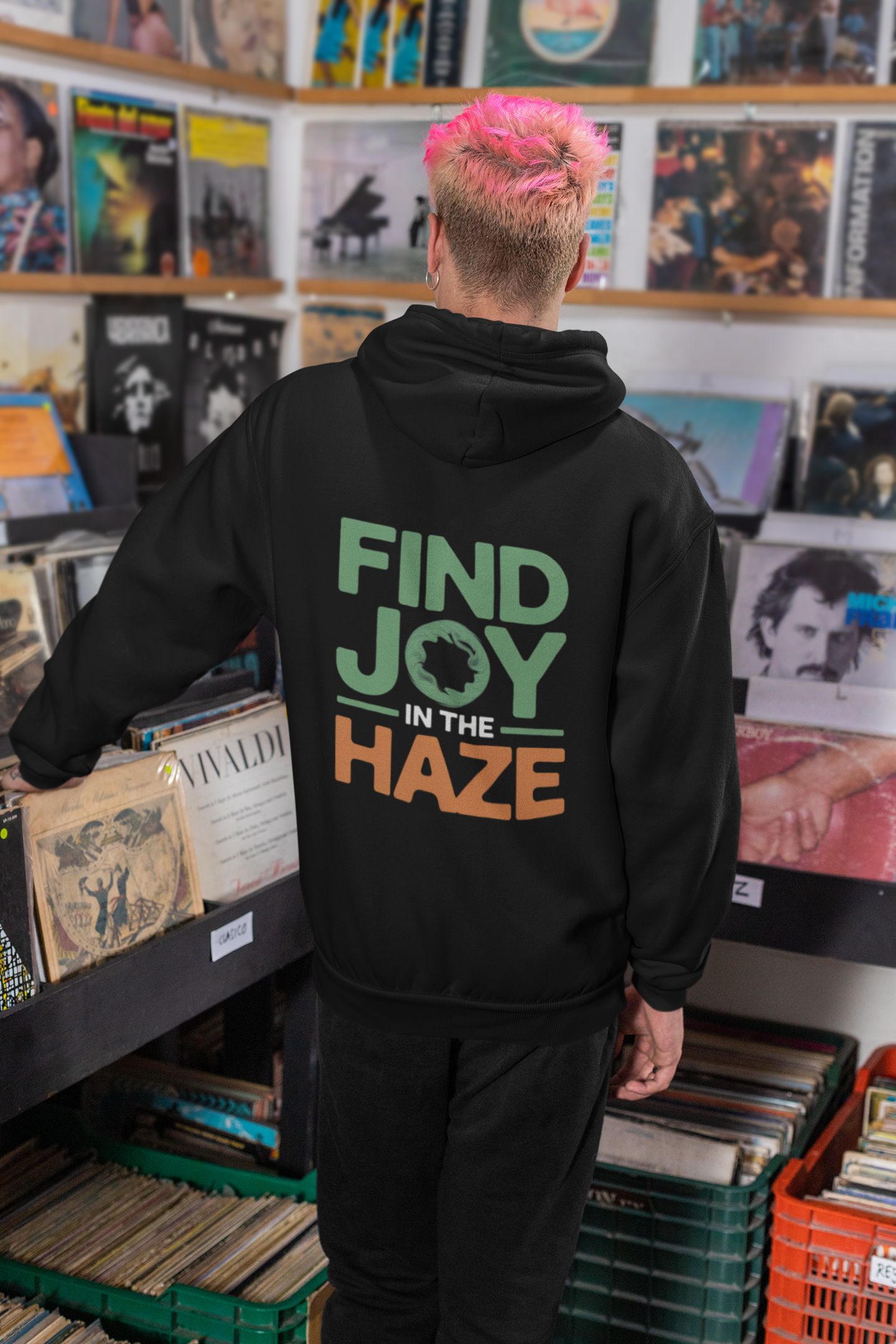 Find Joy in the Haze - New Year Crewneck Hoodie