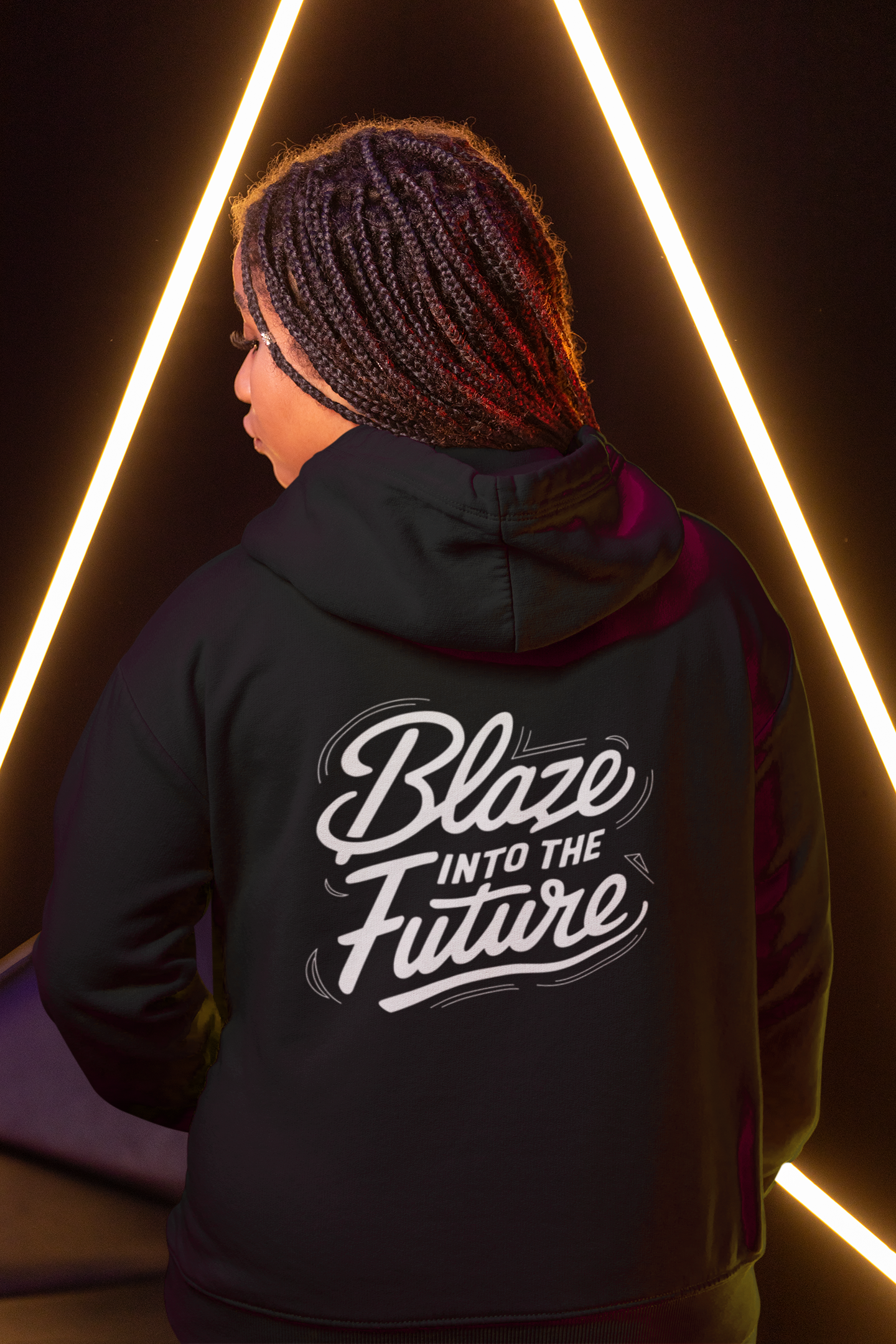 Blaze Into the Future Design - New Year Crewneck Hoodie