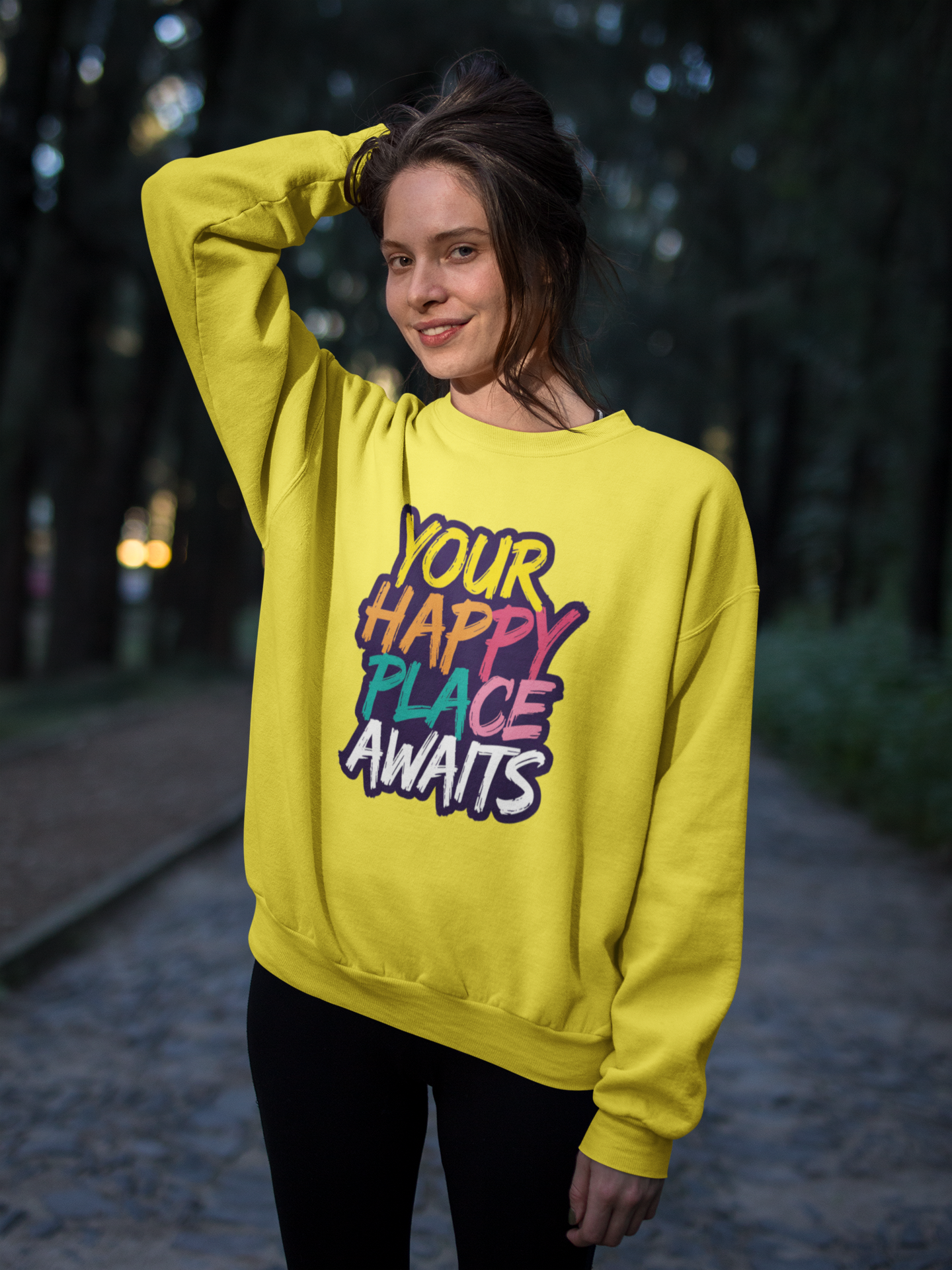 Your Happy Place Awaits - New Year Crewneck Sweatshirt