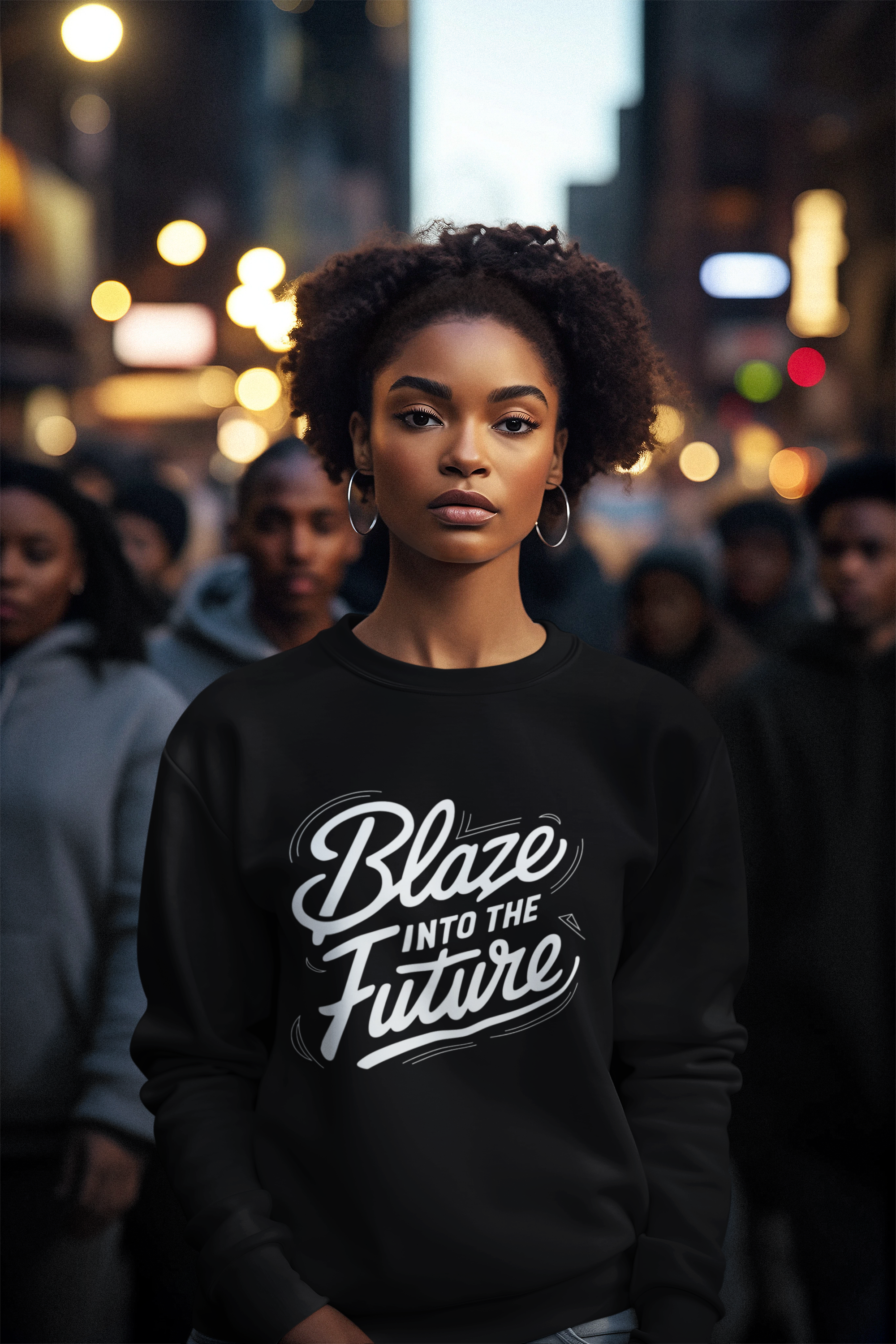 Blaze Into the Future - New Year Crewneck Sweatshirt