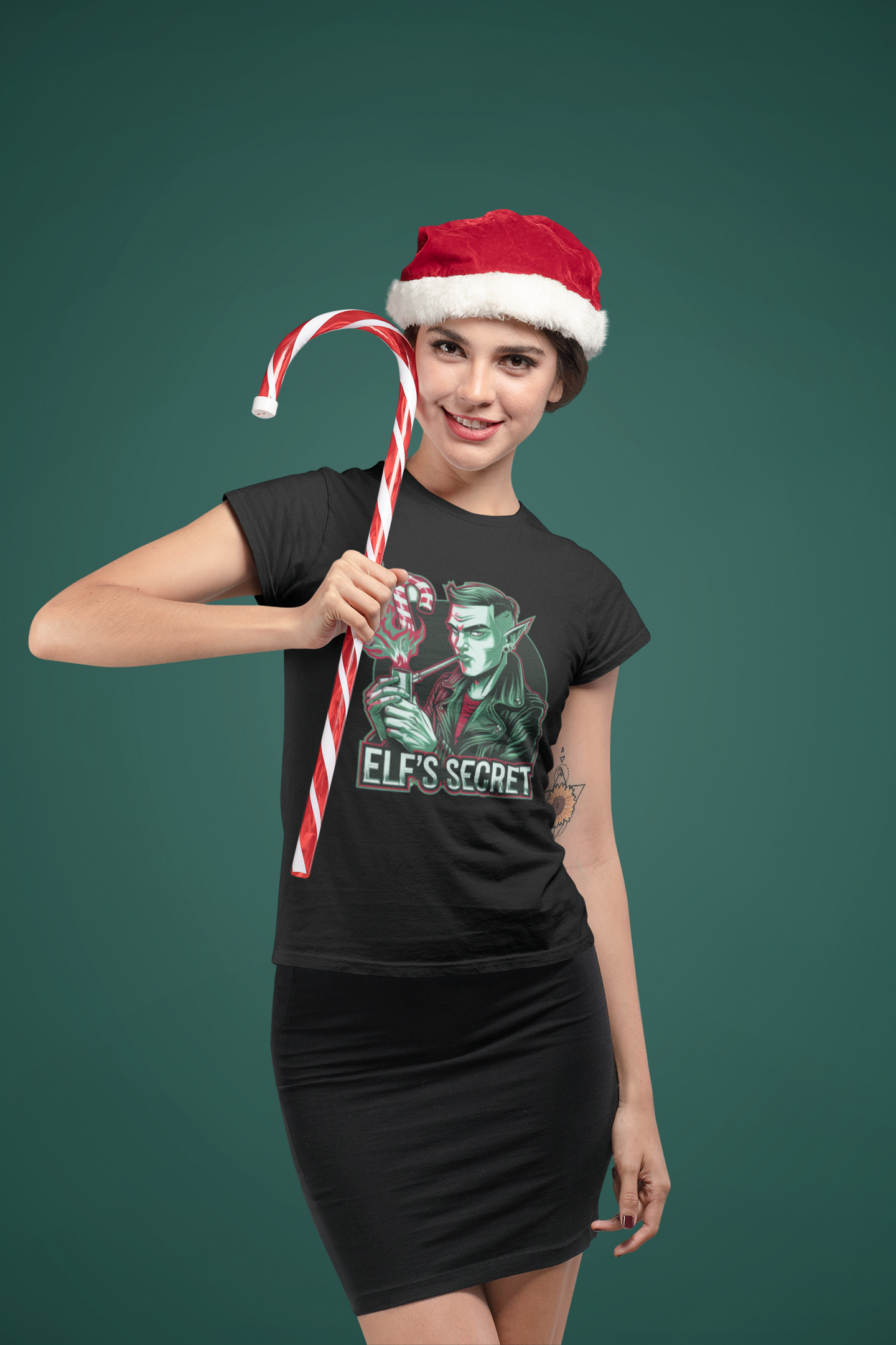 Elf's Secret Christmas Crewneck T-Shirt