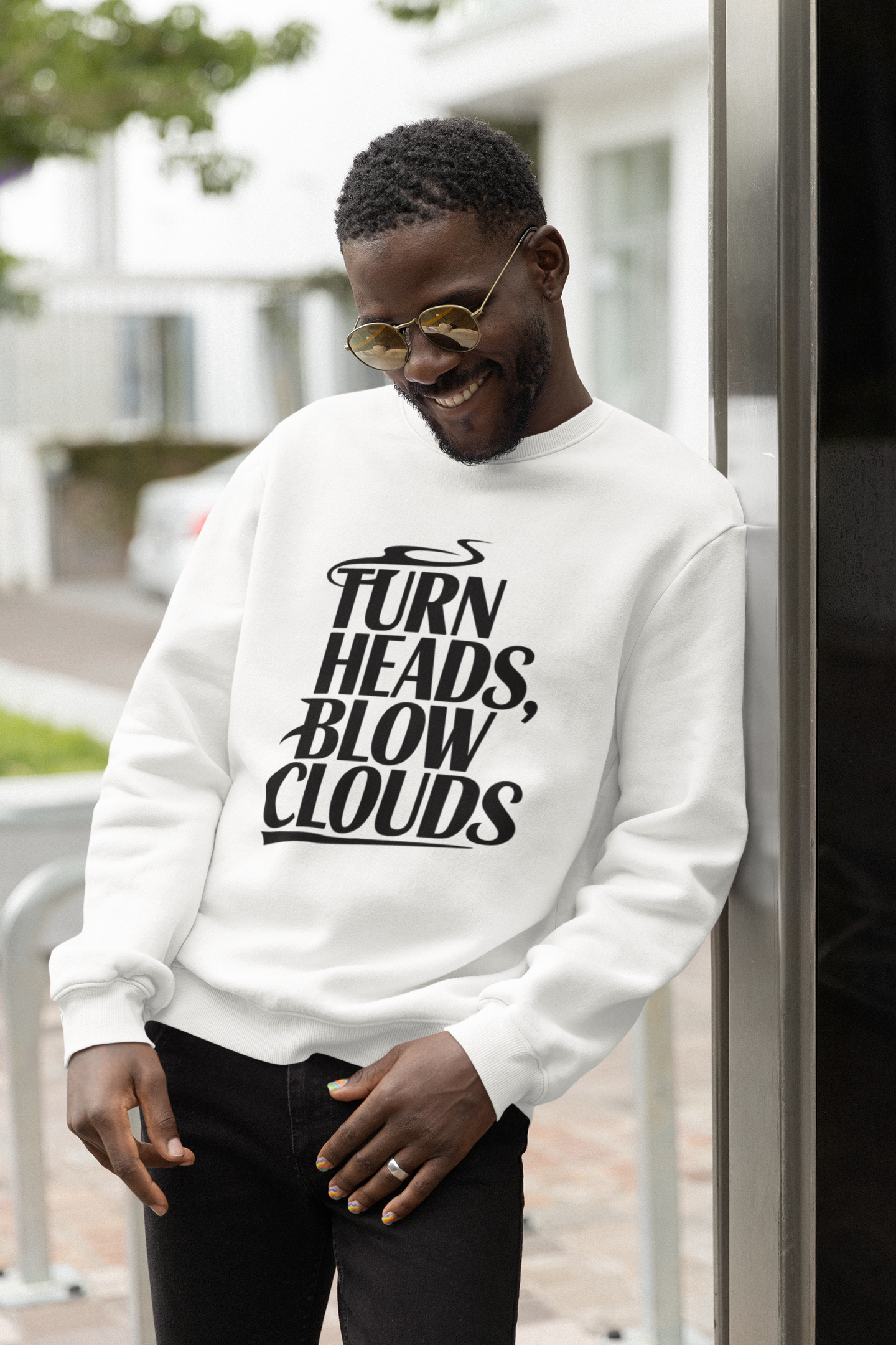 Turn Heads, Blow Clouds - New Year Crewneck Sweatshirt