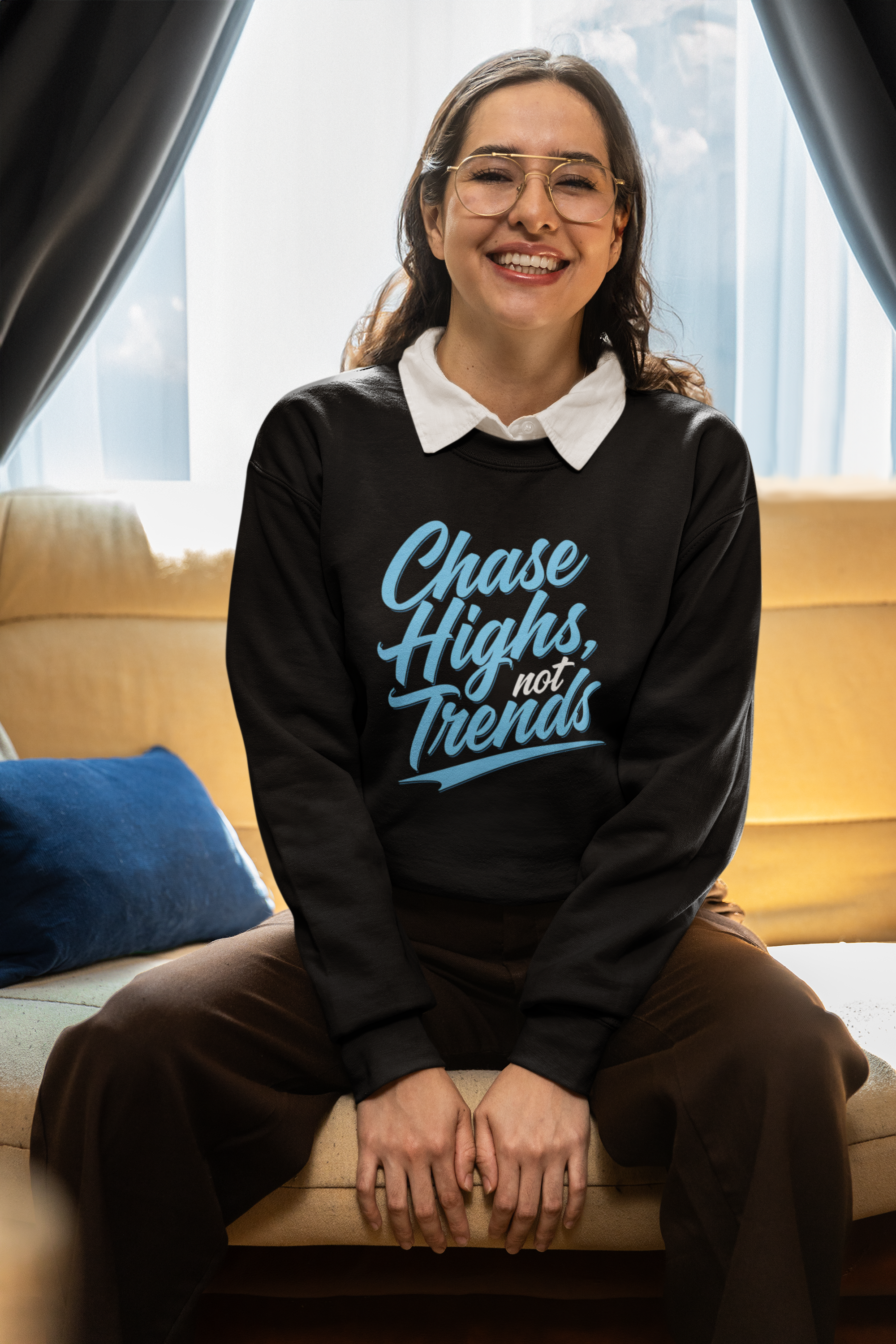 Chase Highs, Not Trends - New Year Crewneck Sweatshirt