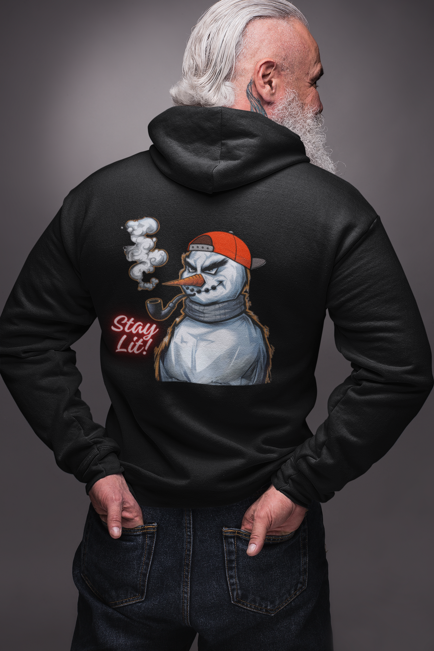 Stay Lit! Christmas Crewneck Hoodie