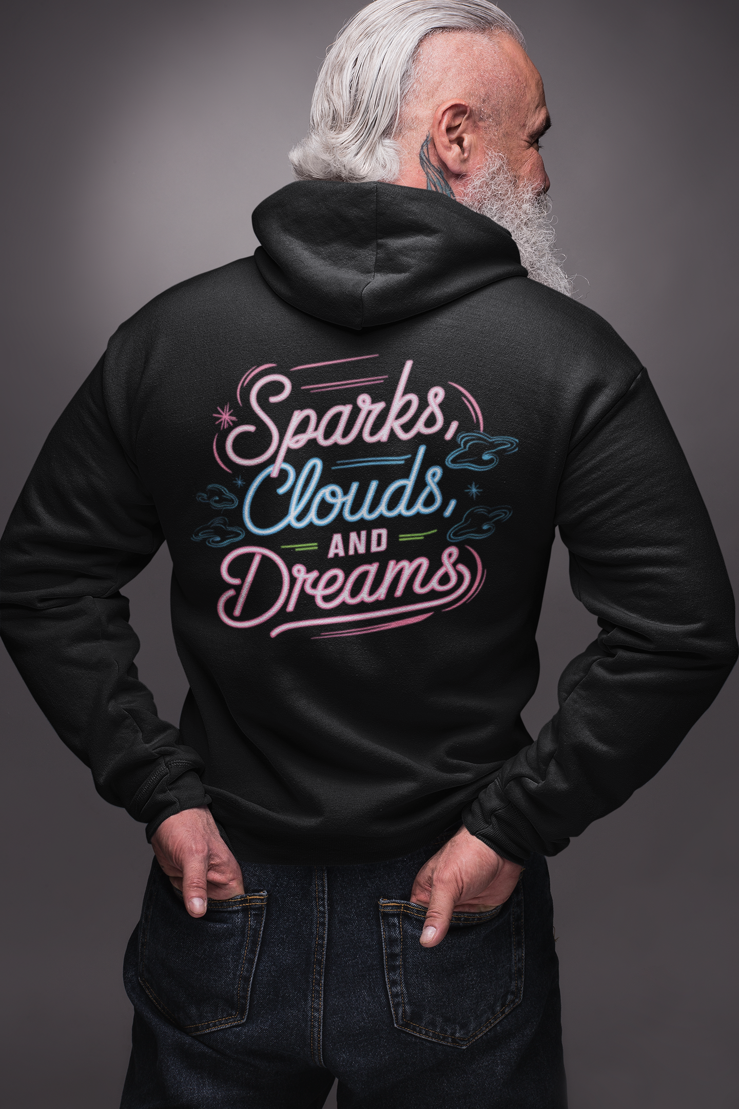 Spark Clouds And Dreams - New Year Crewneck Hoodie