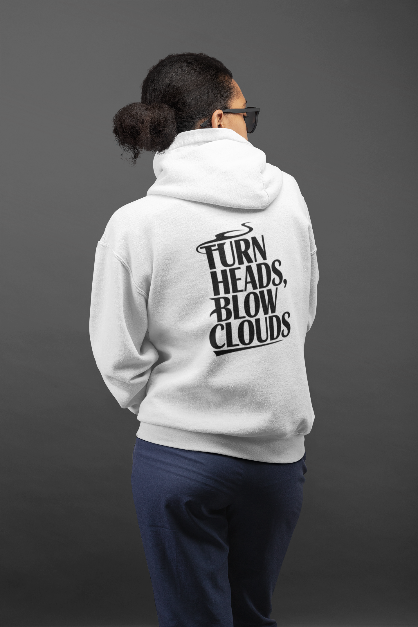 Turn Heads, Blow Clouds’ Design - New Year Crewneck Hoodie