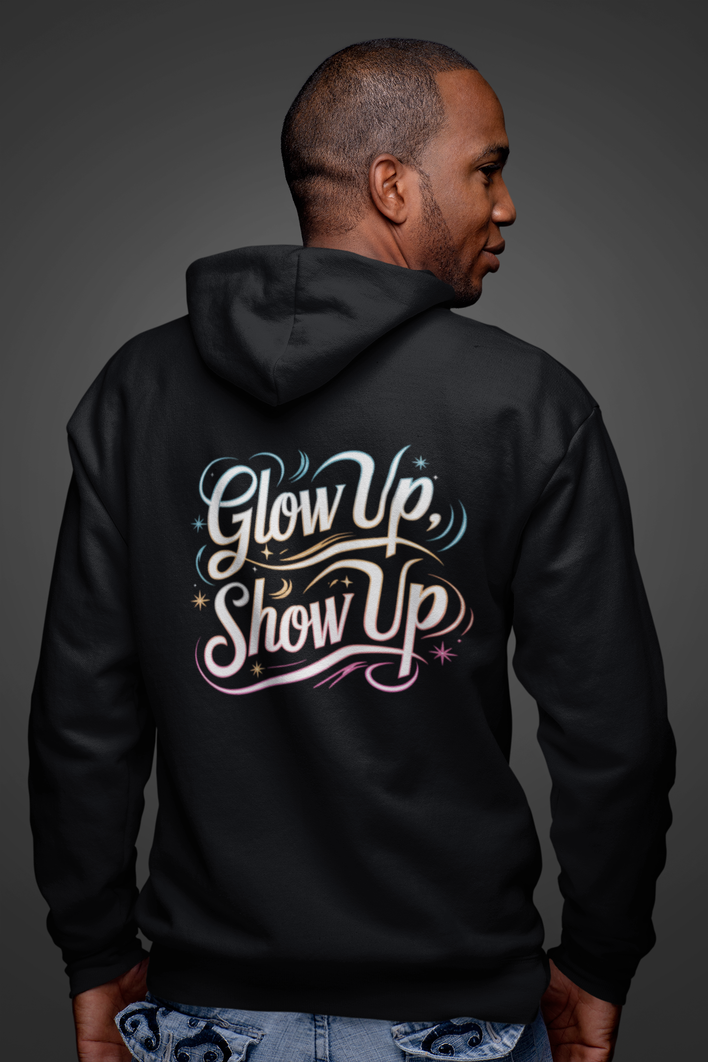 Glow Up Hoodie - New Year Crewneck Hoodie