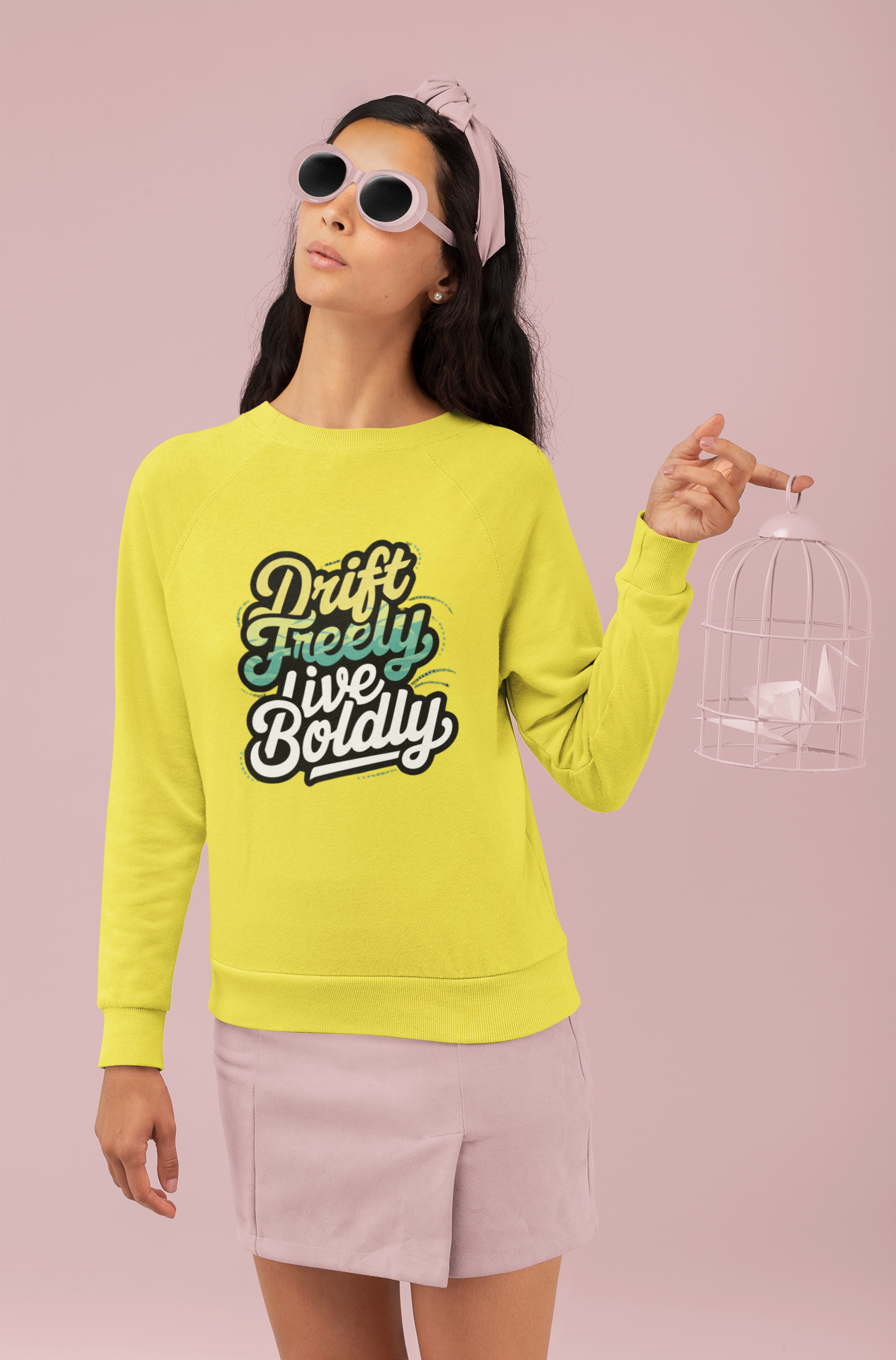 Drift Freely Live Boldly - New Year Crewneck Sweatshirt